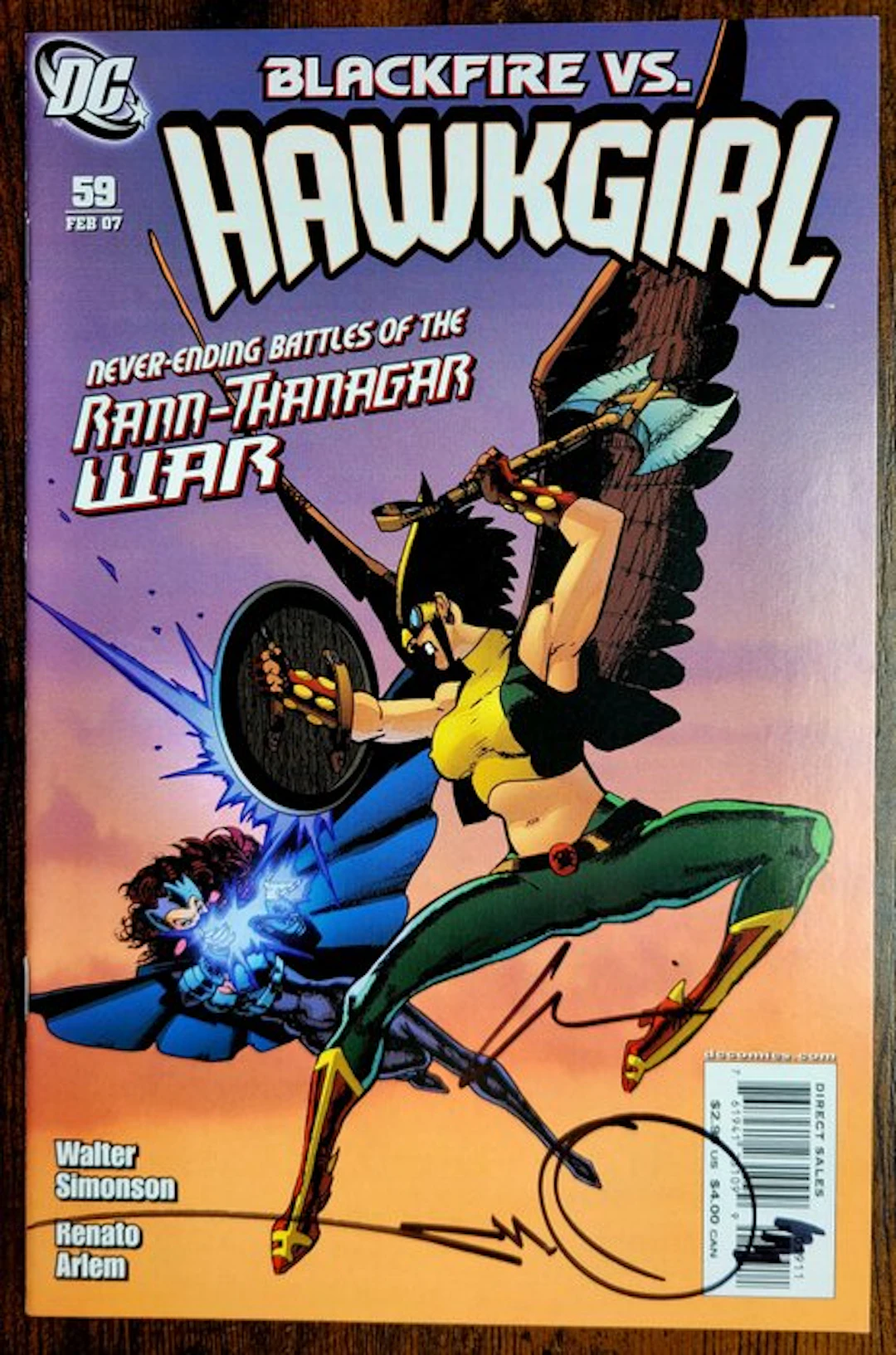 Hawkgirl #59 2007 1st Print - Signed X2 by creators...