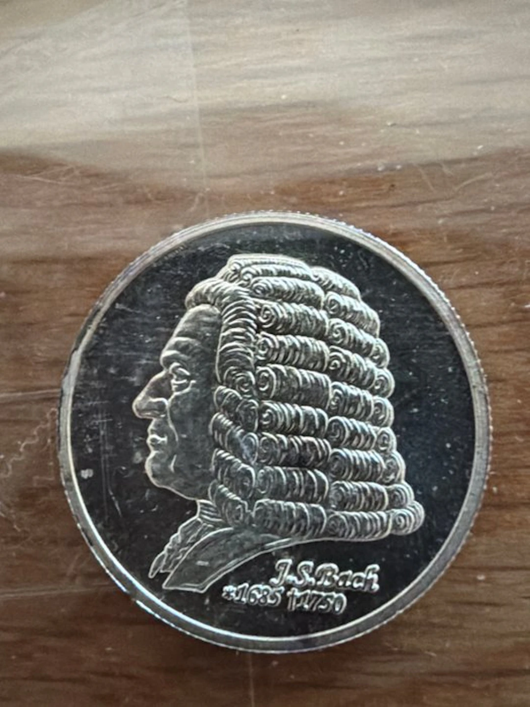 World. Silver medal J.S. Bach - 1/4 oz (.999) (No reserve price)