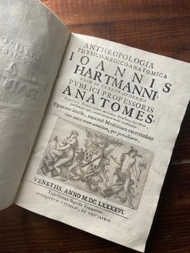Ioannes Hartmannus - Anthropologia physico-medico-anatomica - 1696