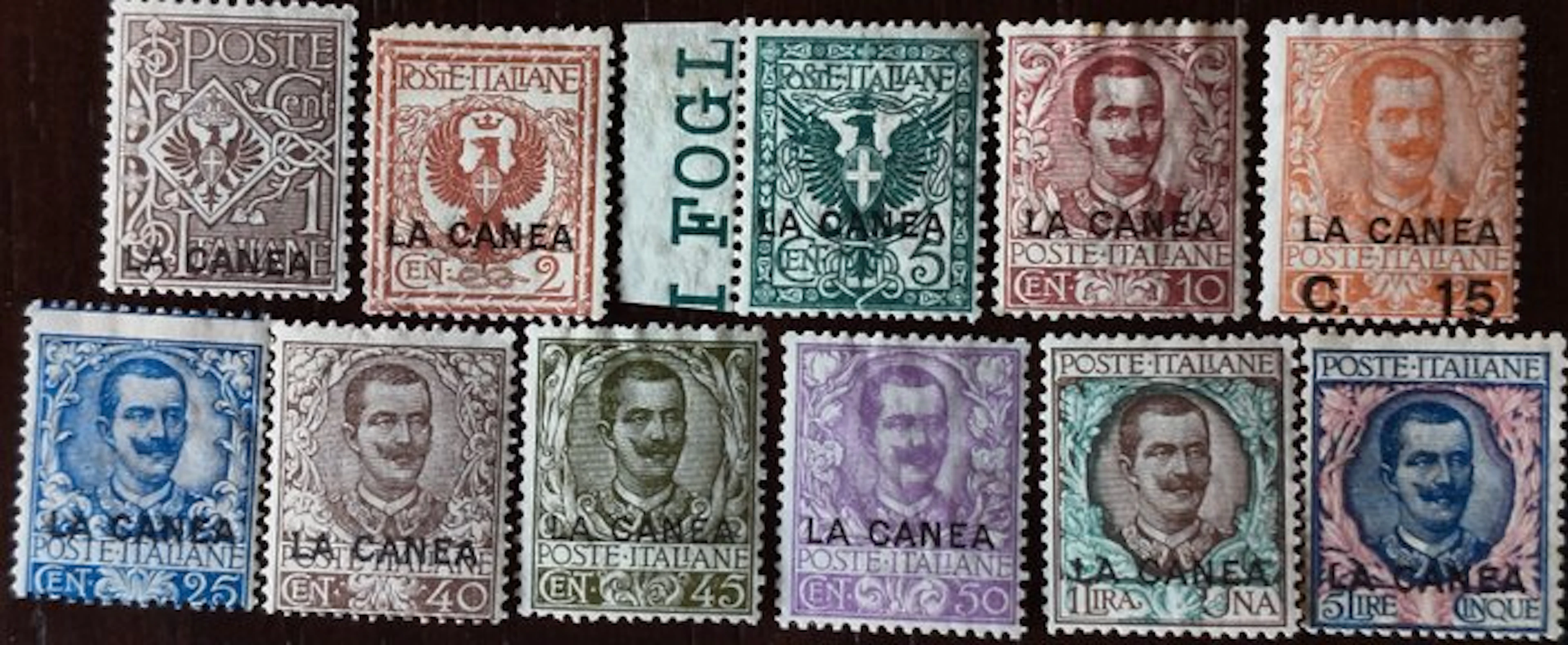 Levant (Italian post offices from 1874 to 1923) 1905 - La...