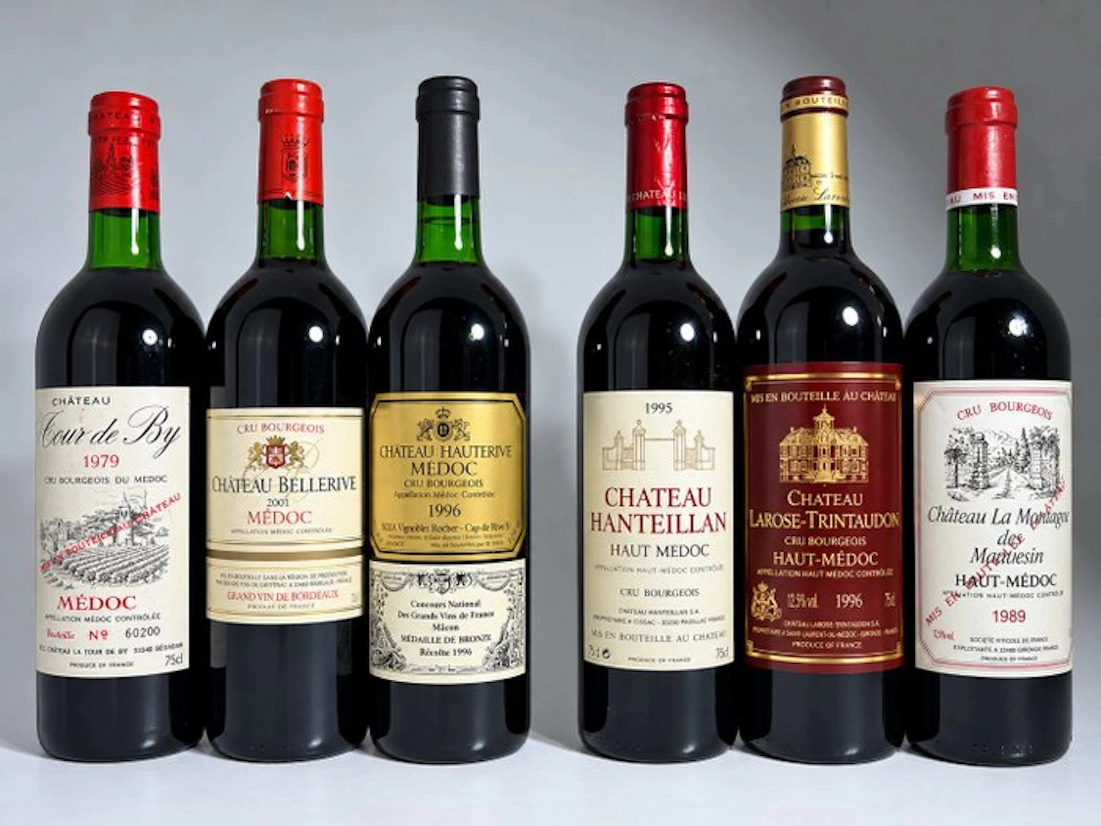 1979 Château Tour de By - 2001 Château Bellerive - 1996...