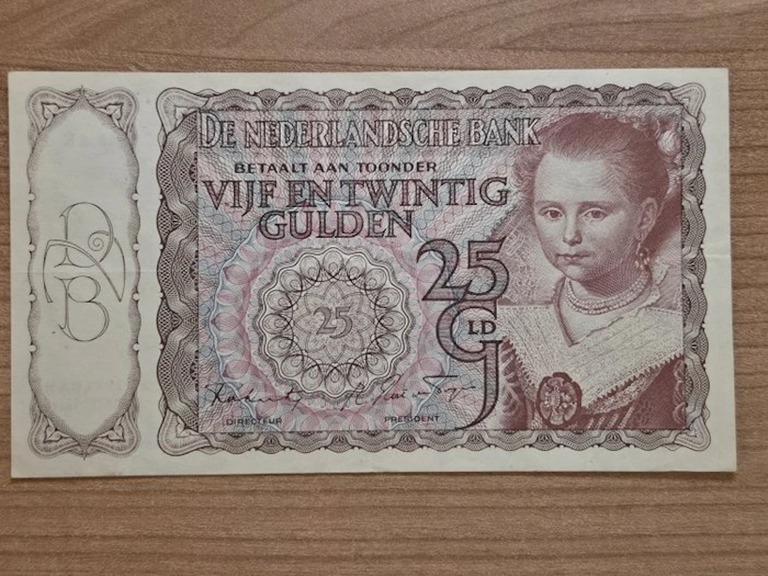 Netherlands. - 25 Gulden 1943 (Young Princess II) - PL63.B (No reserve price)