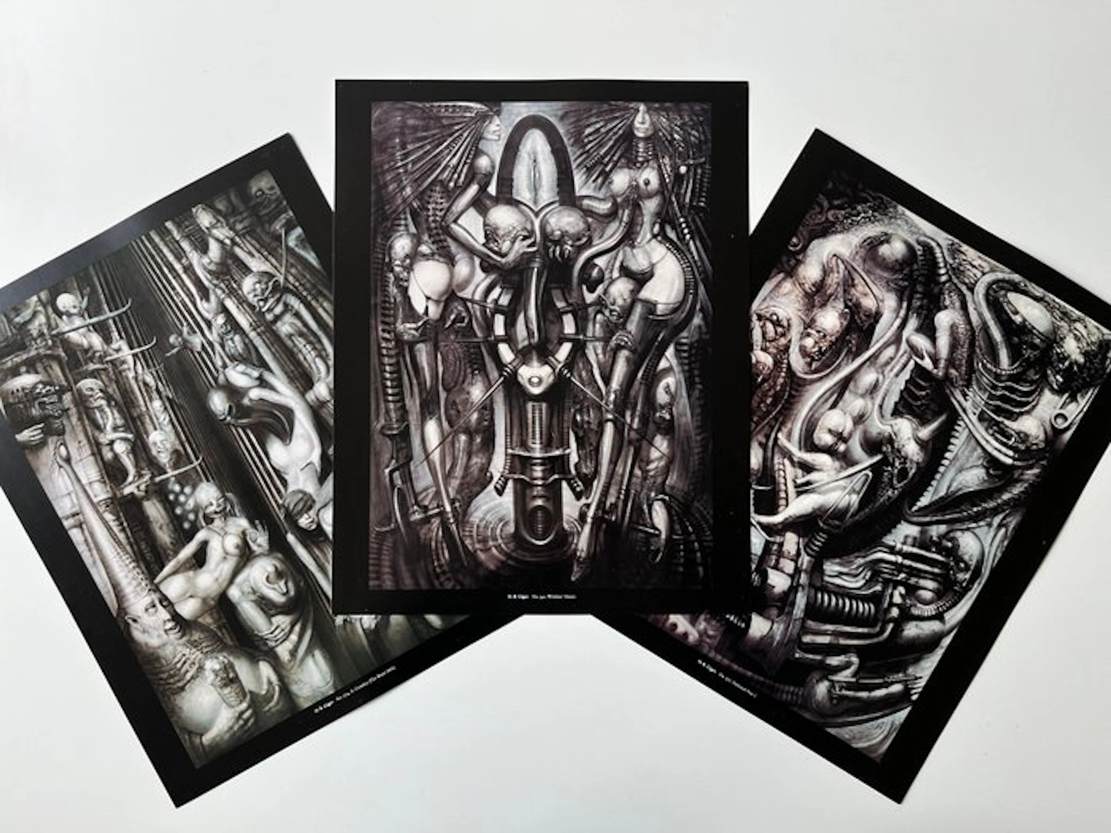 H.R. Giger - Tríptico - (x3) - Biomecánica - 2000s