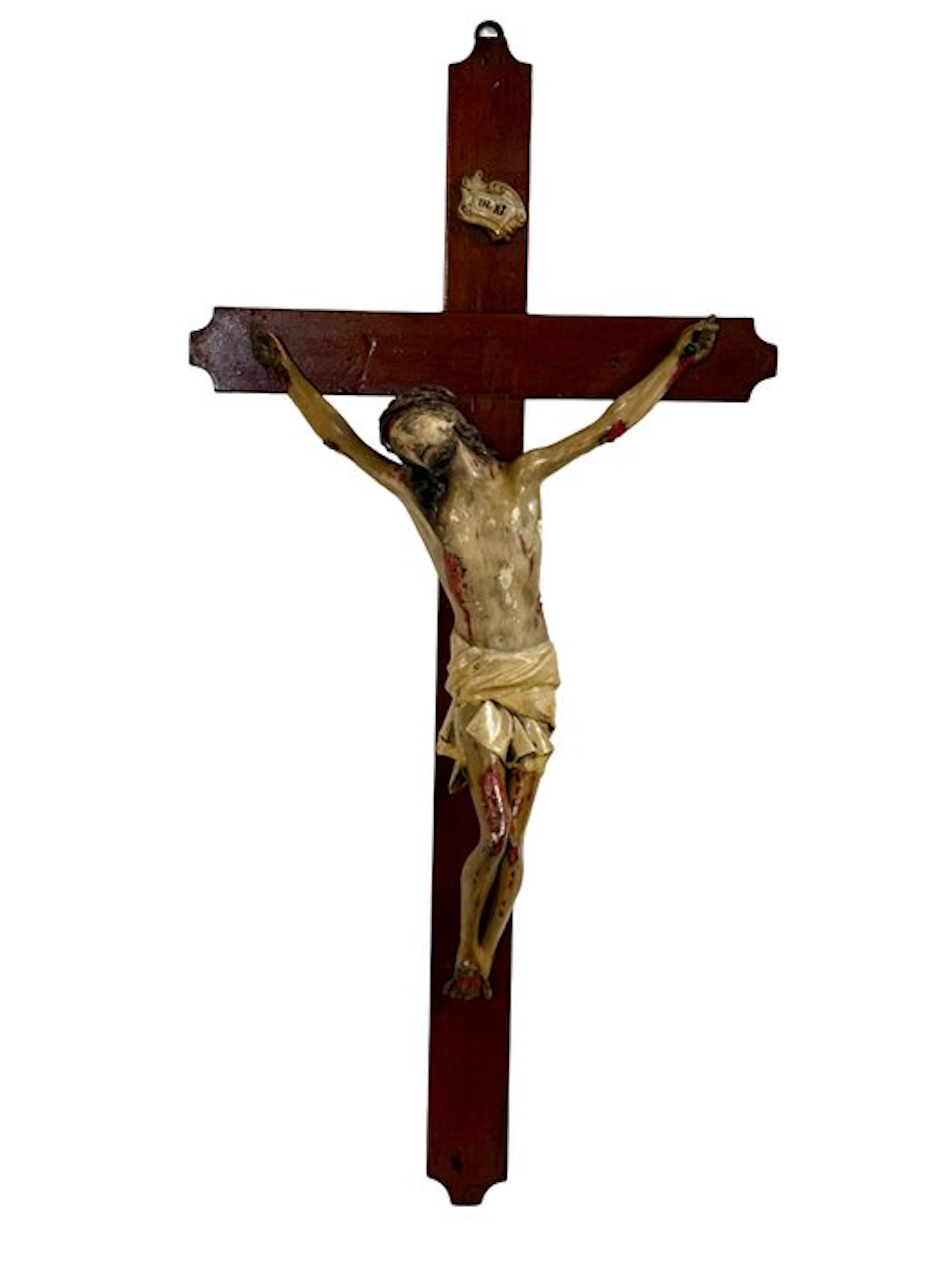 Crucifix - papier-mâché - 1850-1900 - Corpus Christi - 79 cm