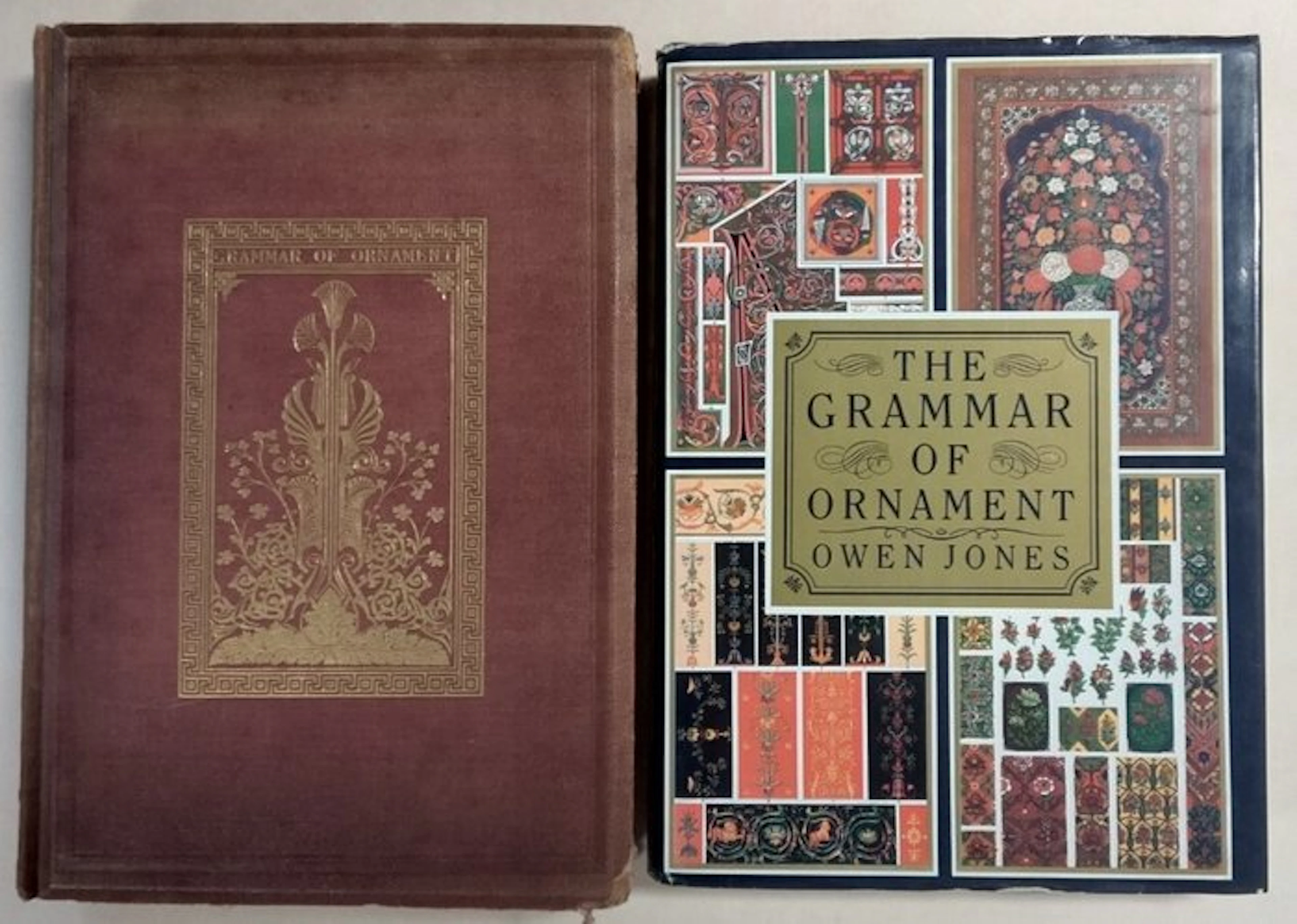 Owen Jones - The Grammar of Ornament, original & facsimile - 1865-1986