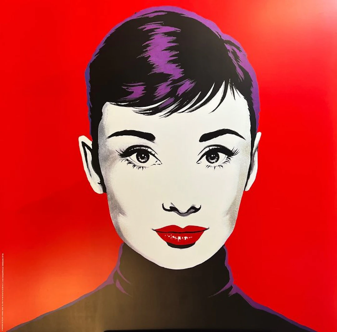 Antonio de Felipe - Audrey Hepburn in red - 2000s