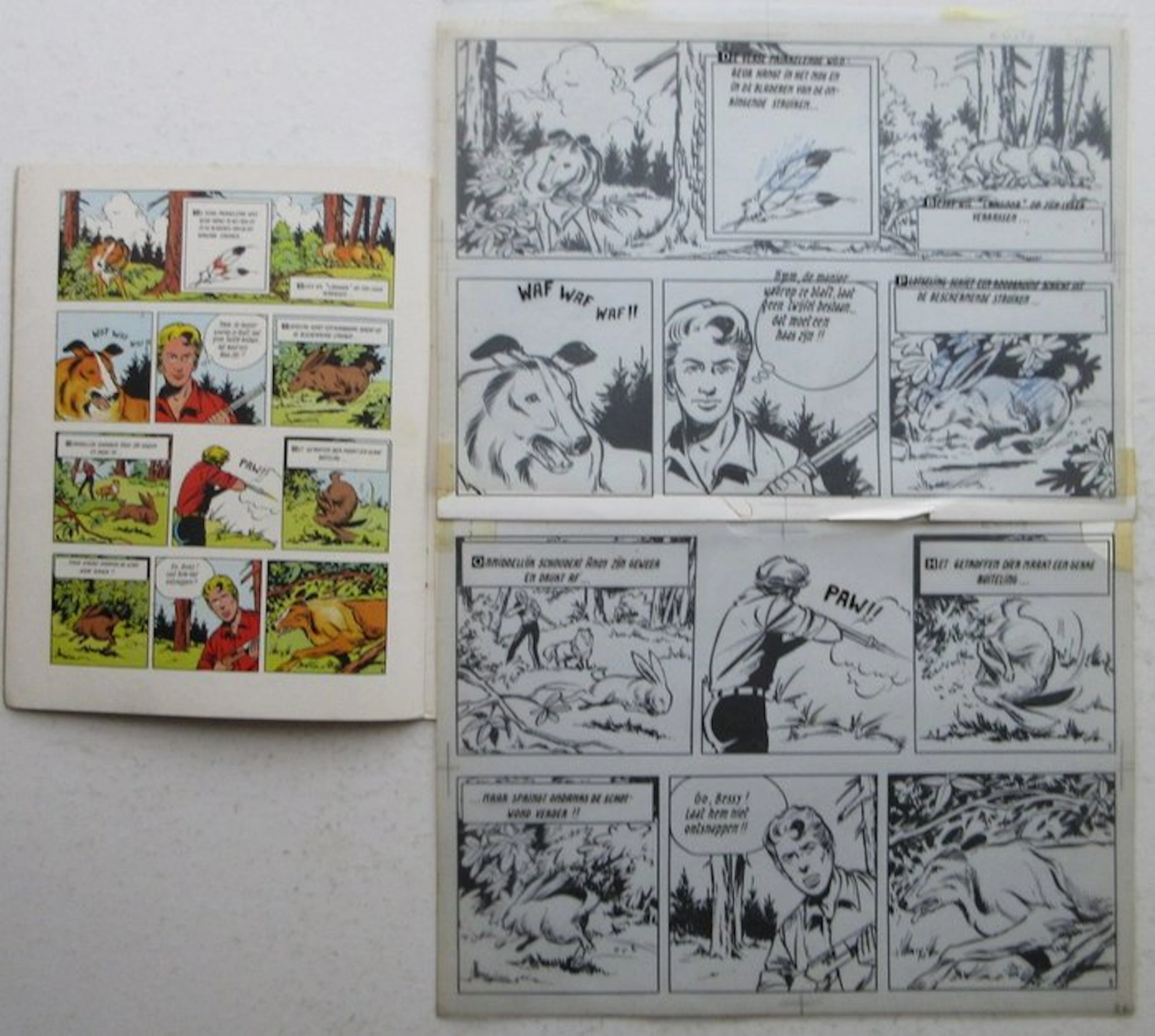 Bessy 85 - Originele pagina (p.2) - De drie vlechten - 1 original page - 1970