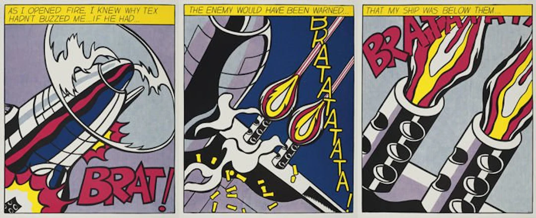 Roy Lichtenstein, after - As I Opened Fire