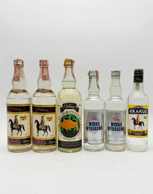 Polmos - Collection - b. 1970s, 1980s - 75cl, 50cl - 6 bottles