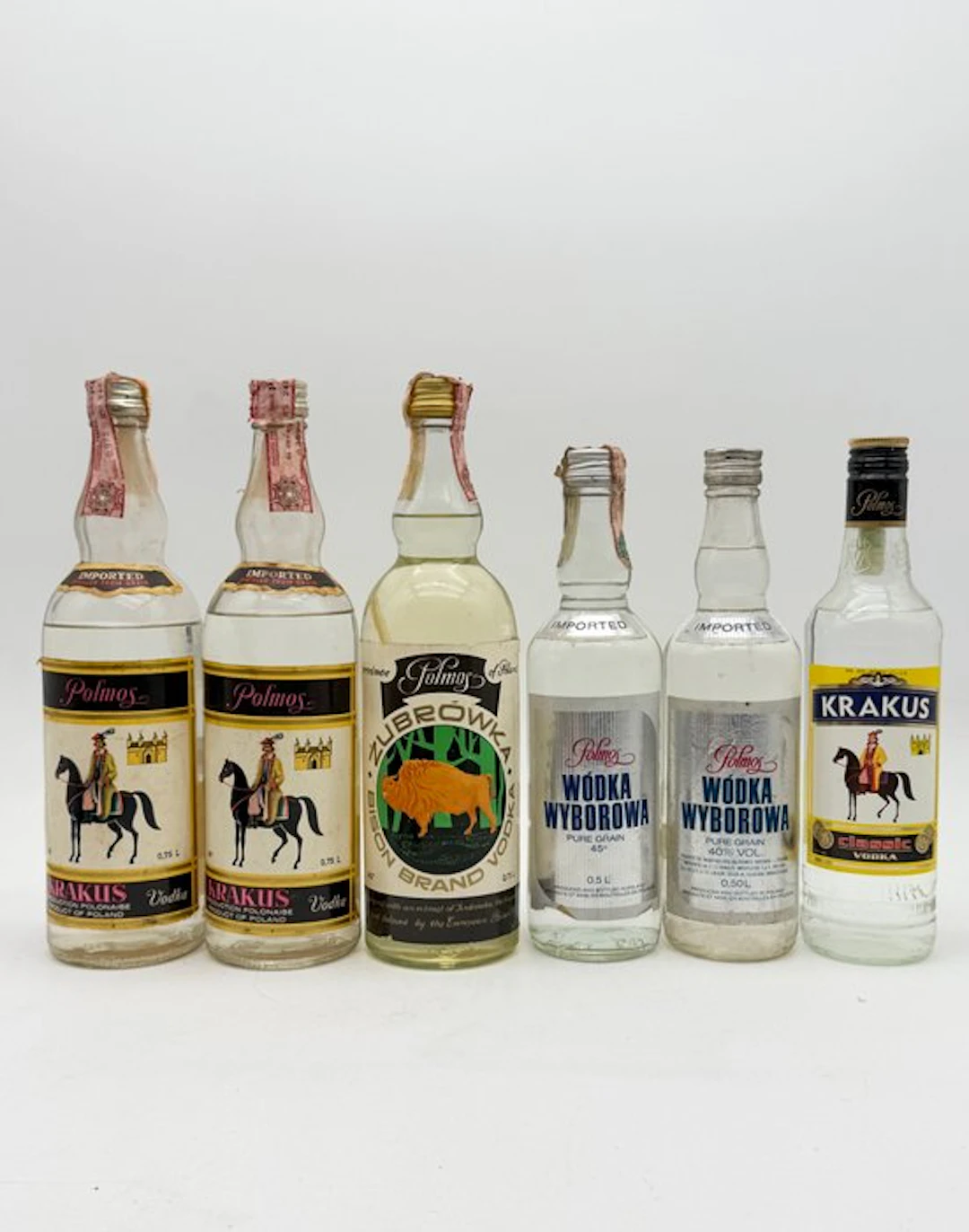 Polmos - Collection - b. 1970s, 1980s - 75cl, 50cl - 6 bottles