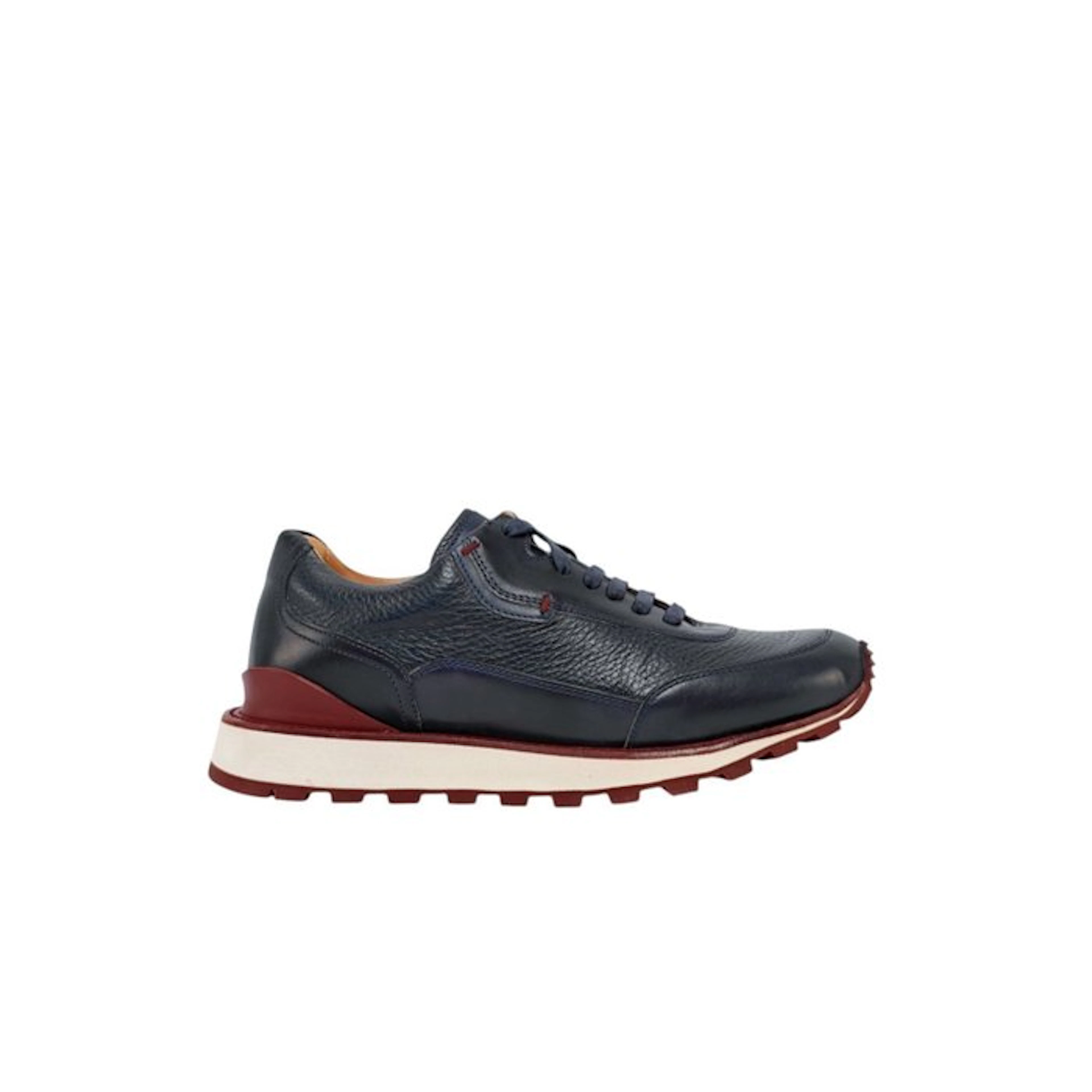 TESTONI - 5 UK - 39 IT - "Moena" Blue Sneaker Nabuk Calf...