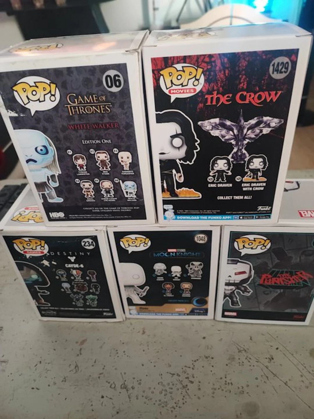 Funko - Funko Pop Eric Draven; White Walker; Cayde-6; Mr