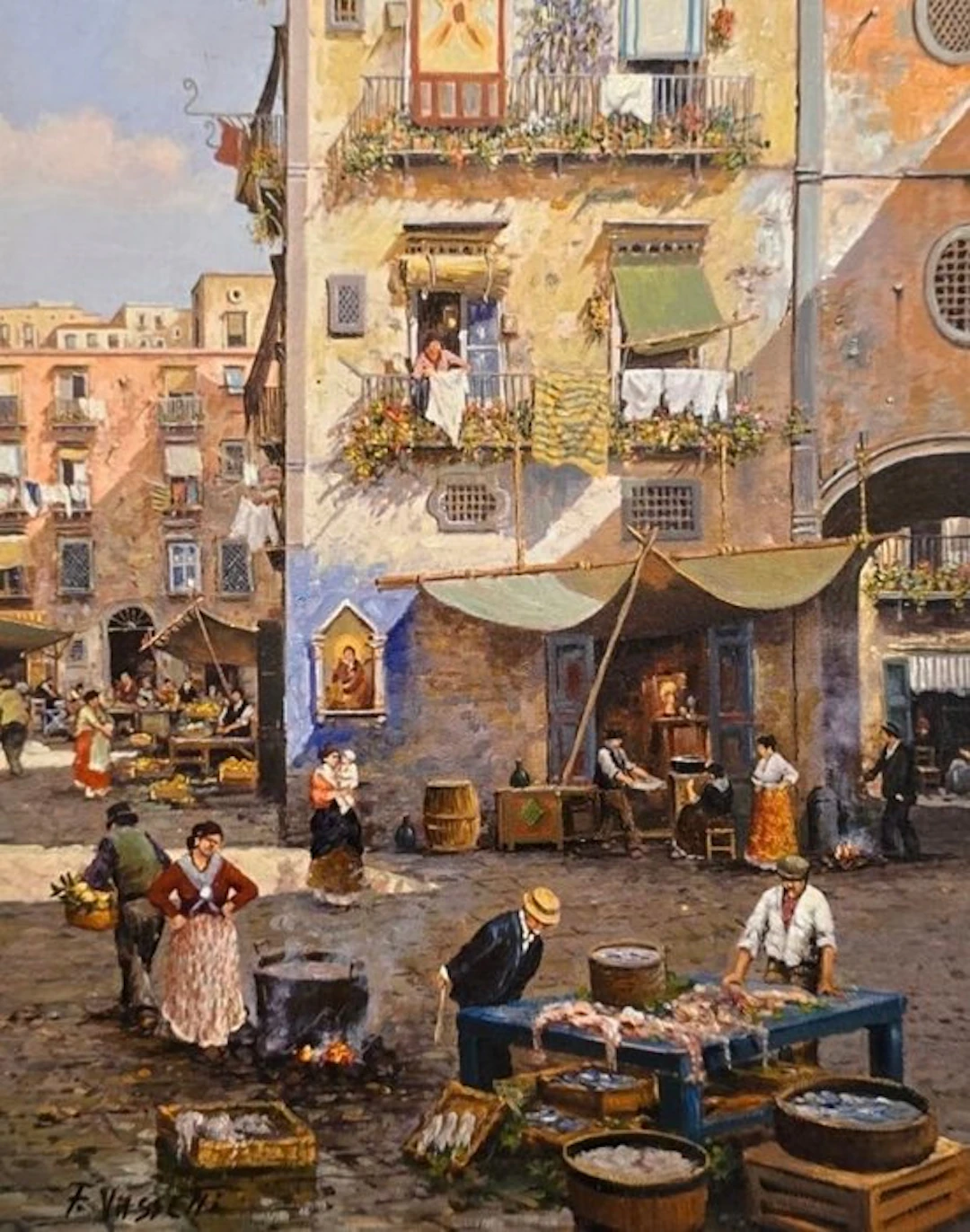 Francesco Vassetti (1936-2020) - Mercato Napoletano