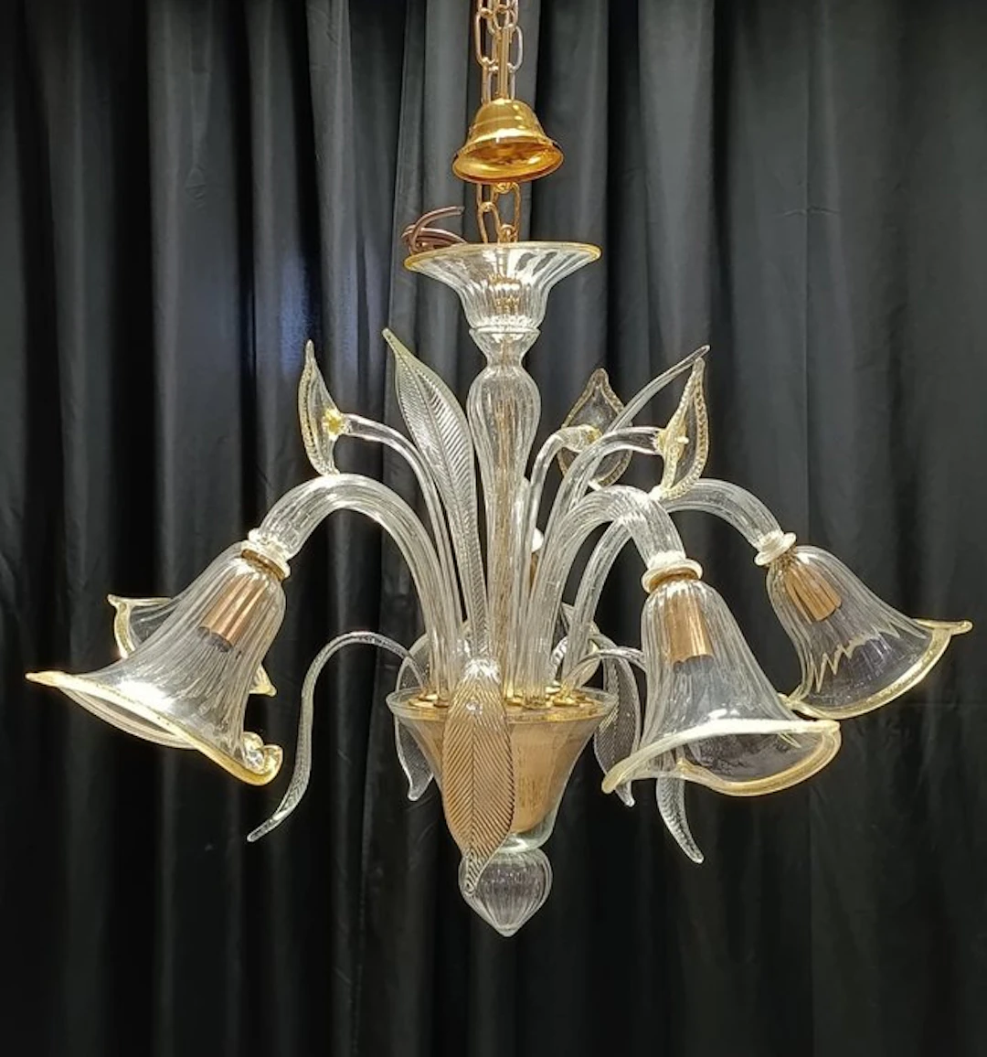 Chandelier - Pond - Murano glass - 5 lights