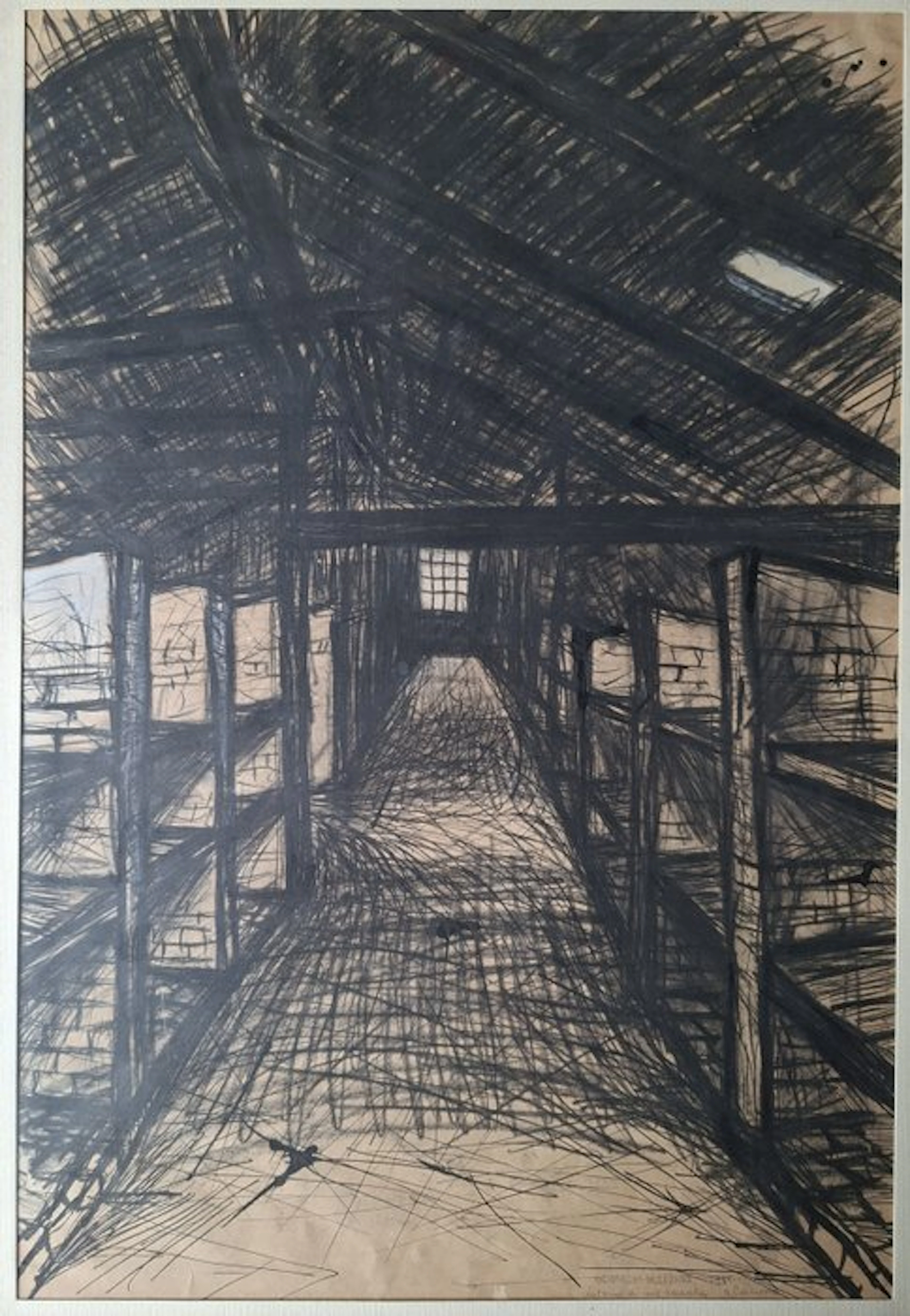 Bruno Canova (1925-2012) - Oświęcim and Brzezinka - Interno di una baracca
