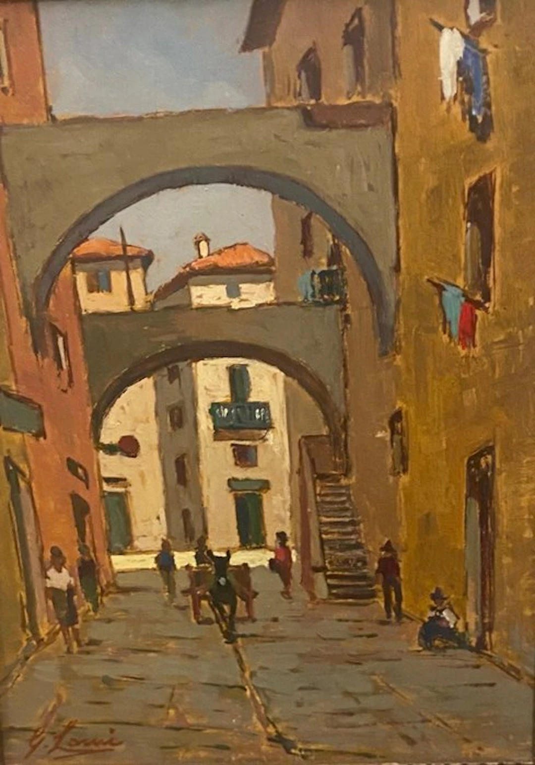 Giovanni Lomi (1889-1969) - Scorcio urbano