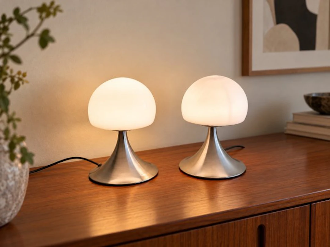 Table lamp (2) - Opaline glass