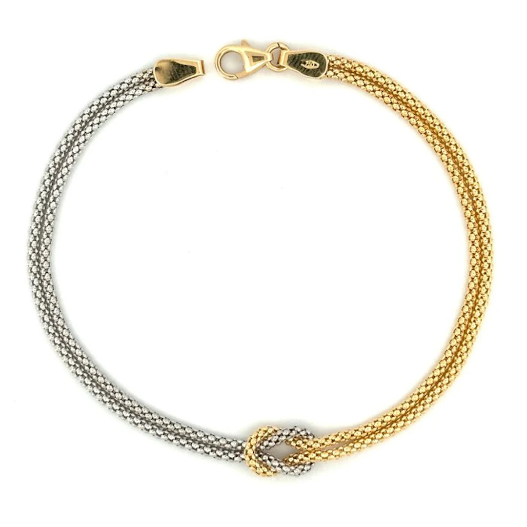 Bracelet - 18 kt. Yellow gold, White gold - Gold Art