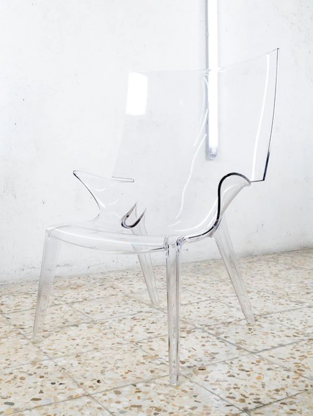 Kartell - Philippe Starck - Chair - Uncle Jim - Crystal - Plastic