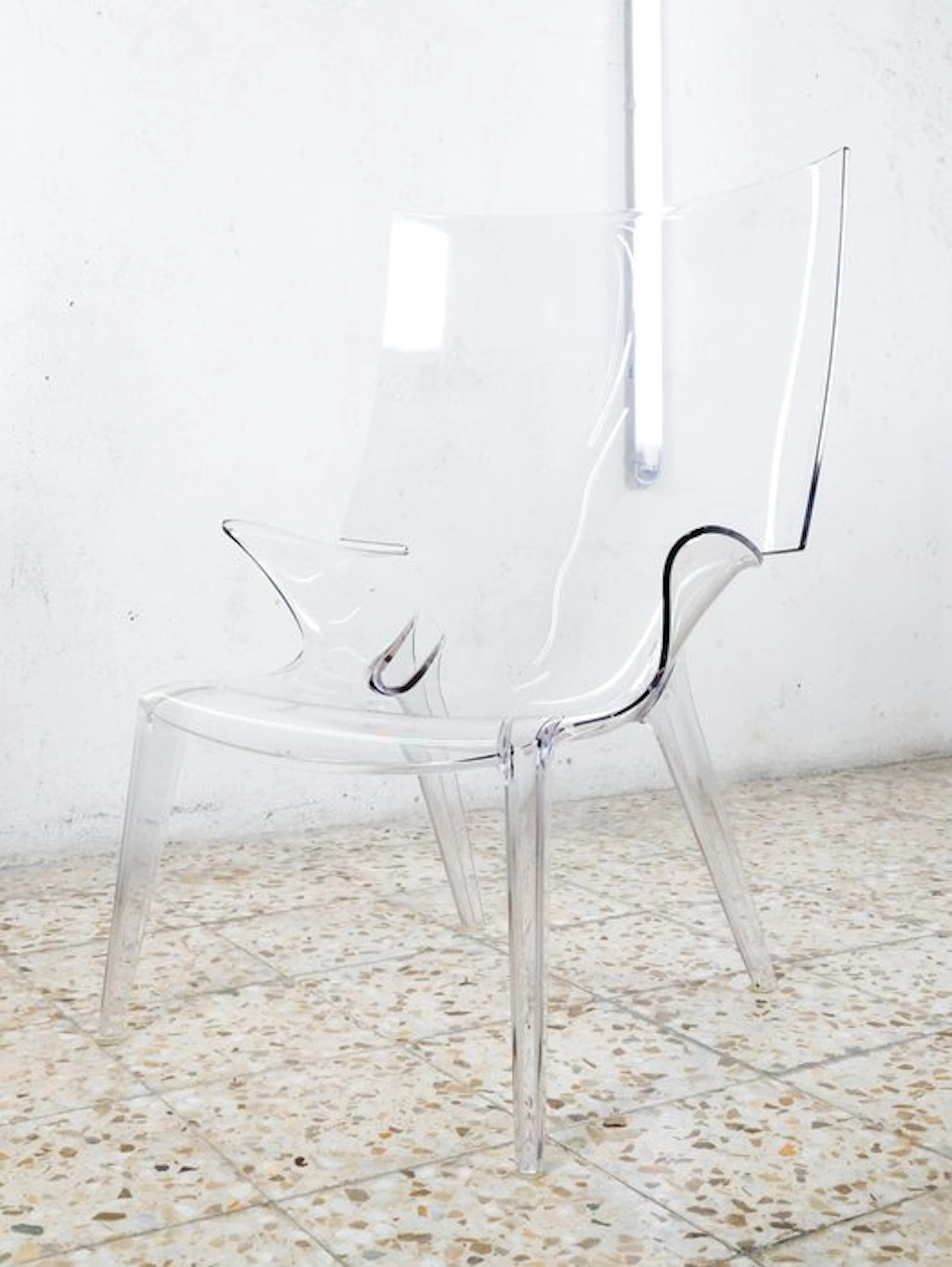 Kartell - Philippe Starck - Chair - Uncle Jim - Crystal - Plastic