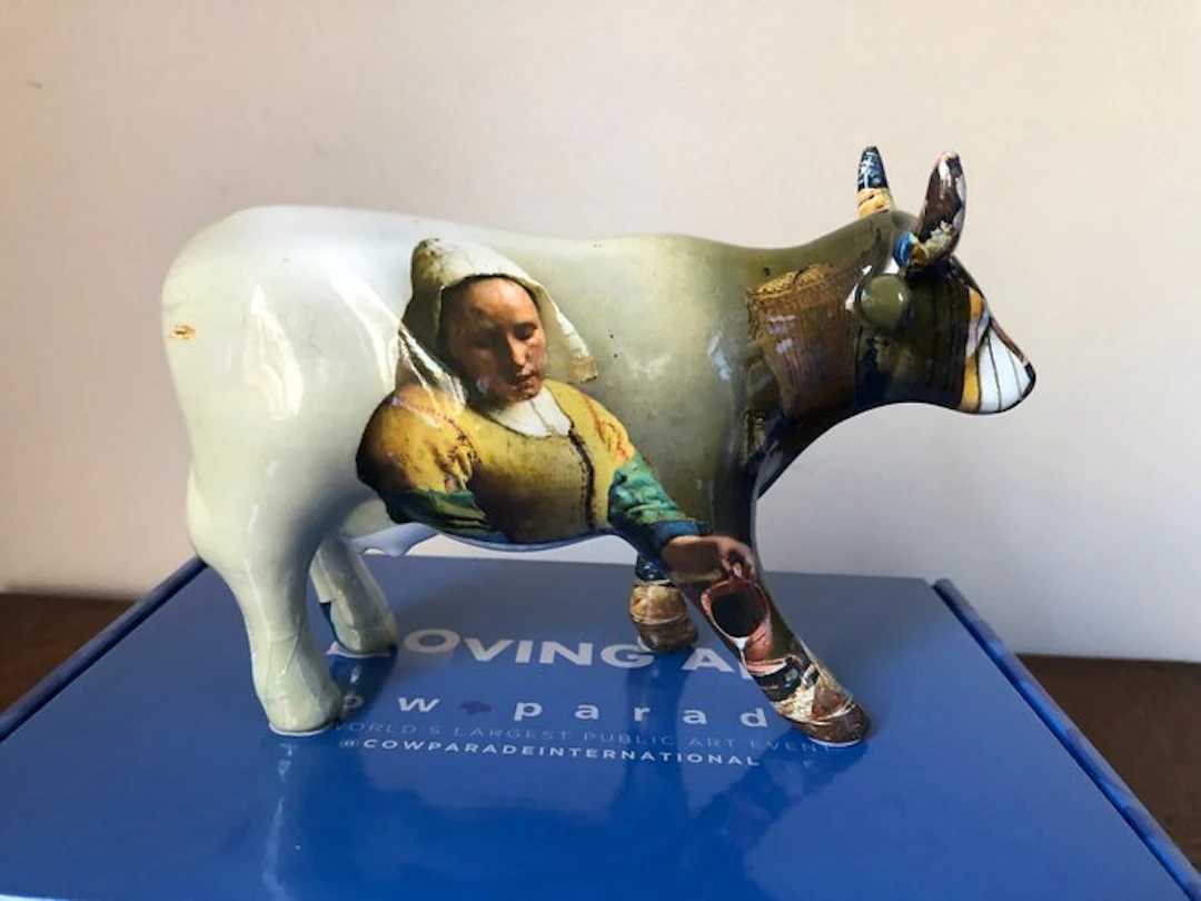 Figurine - Cow Parade. Cowparade. Vermeer Cow. - Ceramic