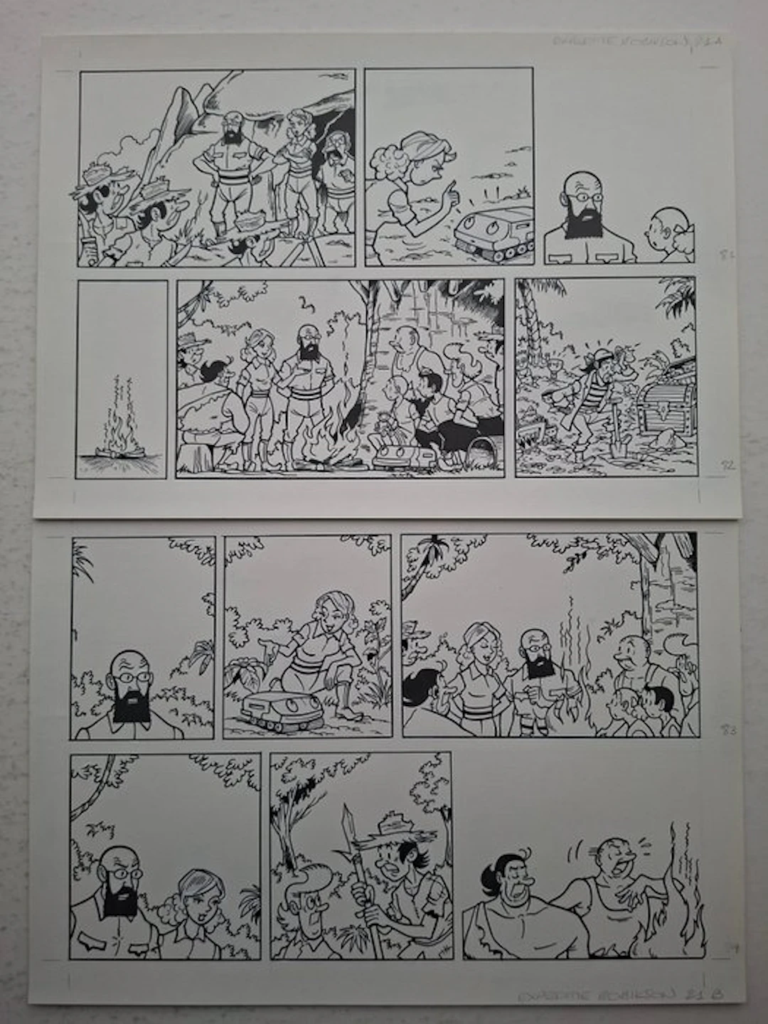 Luc Morjaeu - 1 Original page - Suske en Wiske...