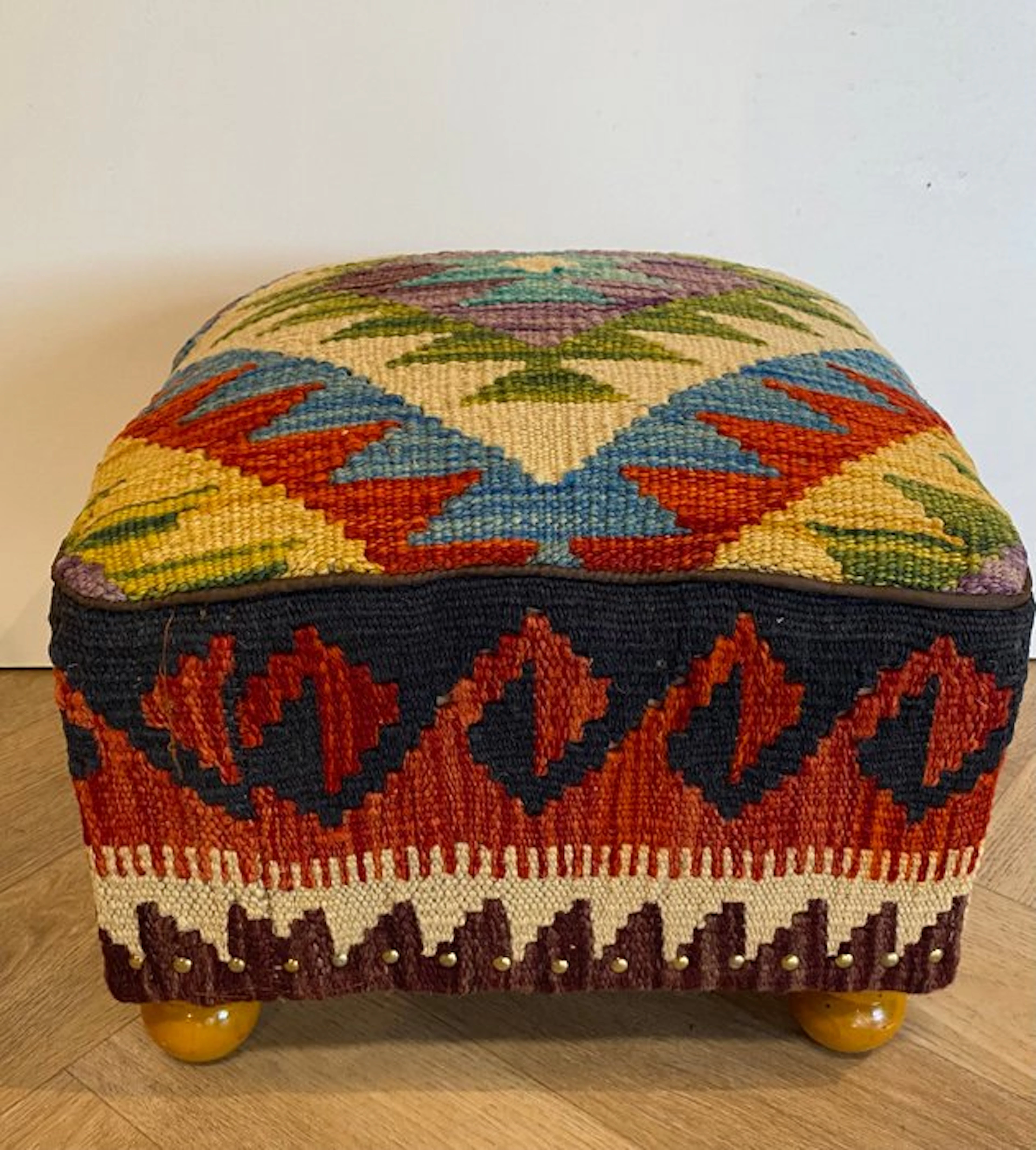Kelim Pouf (Unused/New) - Kelim - 34 cm - 34 cm
