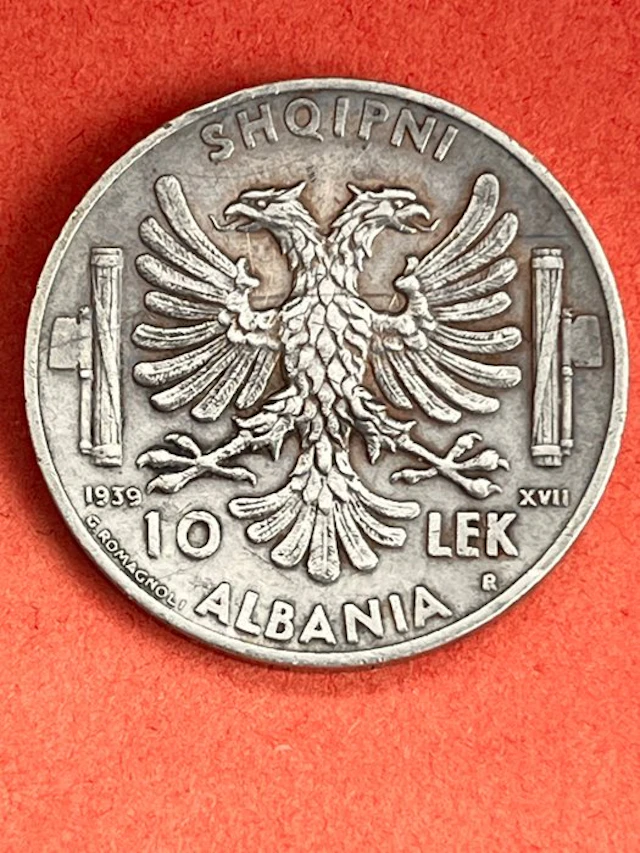 Albania, Italy. 10 Lek 1939 (No reserve price)