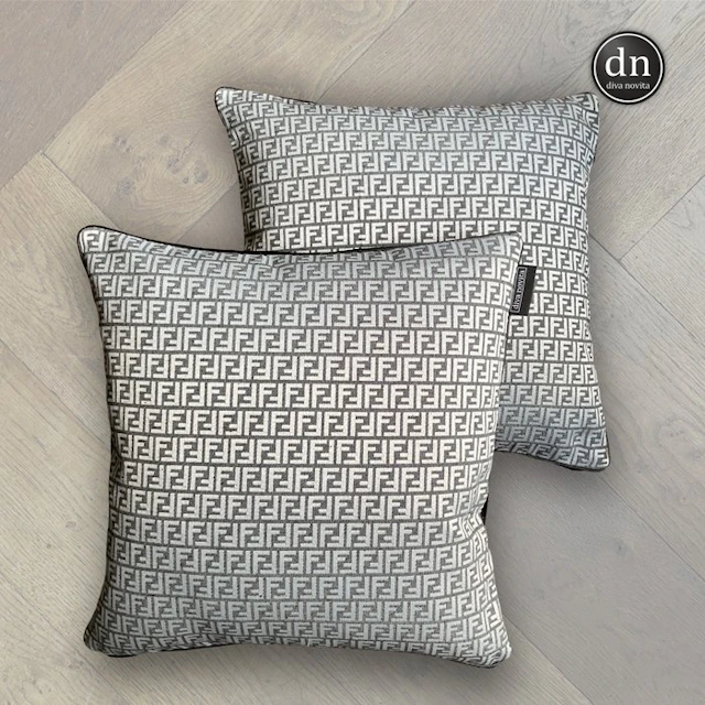 Fendi Casa Luxury Throw Pillows - Set of 2 (45x45 cm) - Cushion