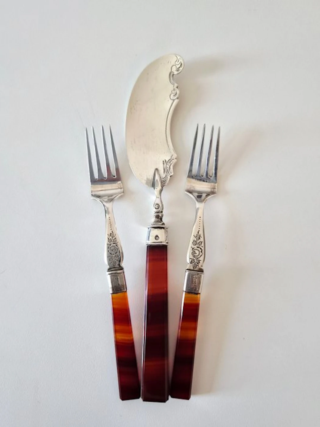 Cutlery set (3) - Carnelian