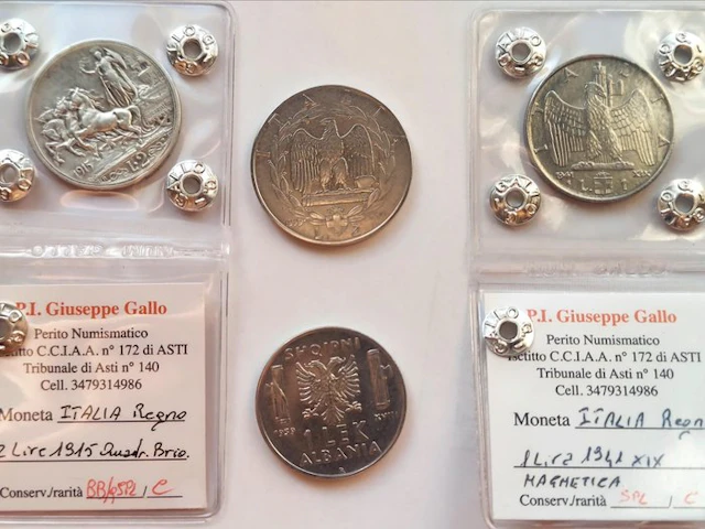 . Italy - Kingdom of Italy Lotto 4 monete con Argento (No reserve price)