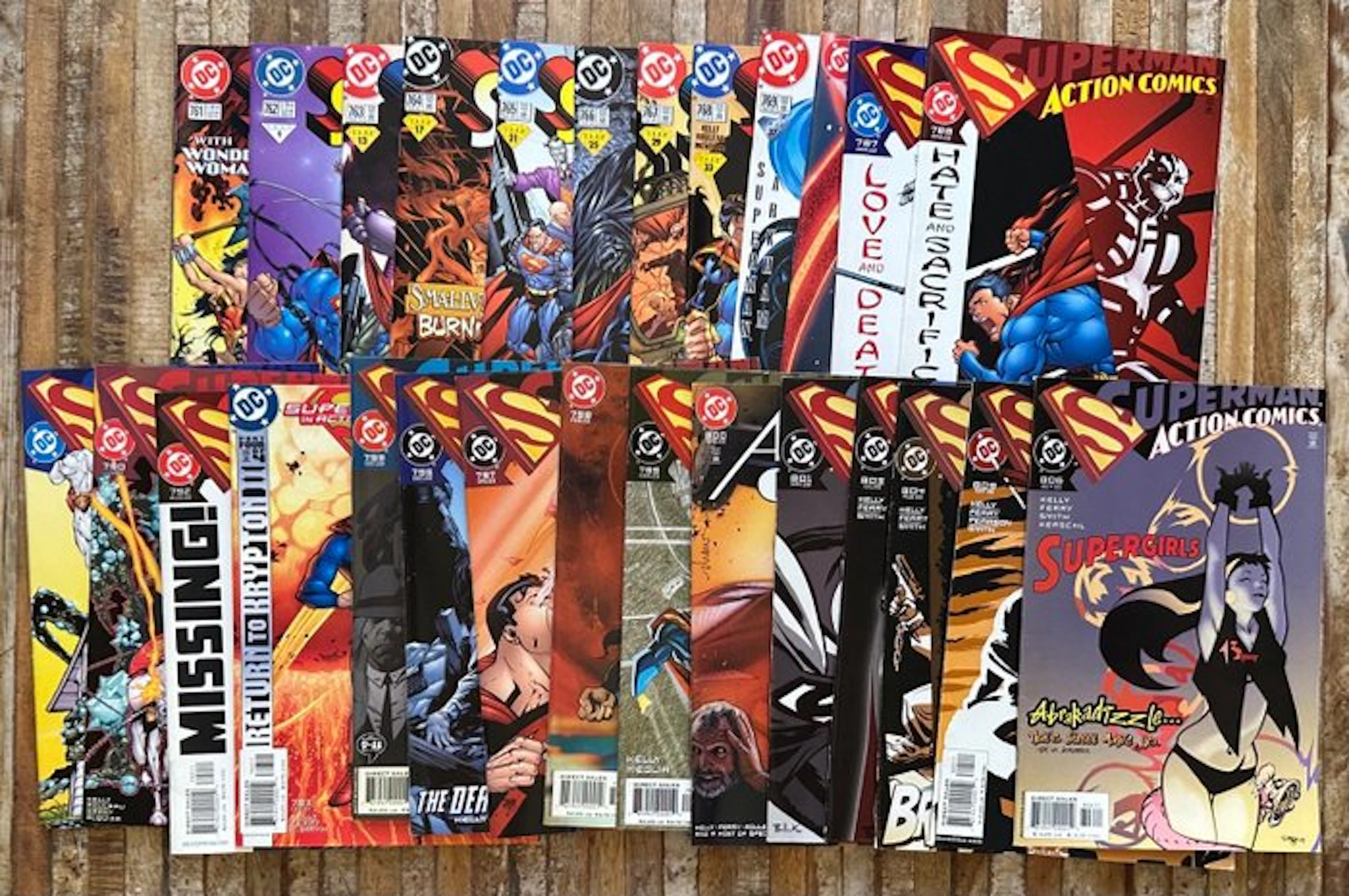 Action Comics #761 à #806 - NO RESERVE - 27 Comic...