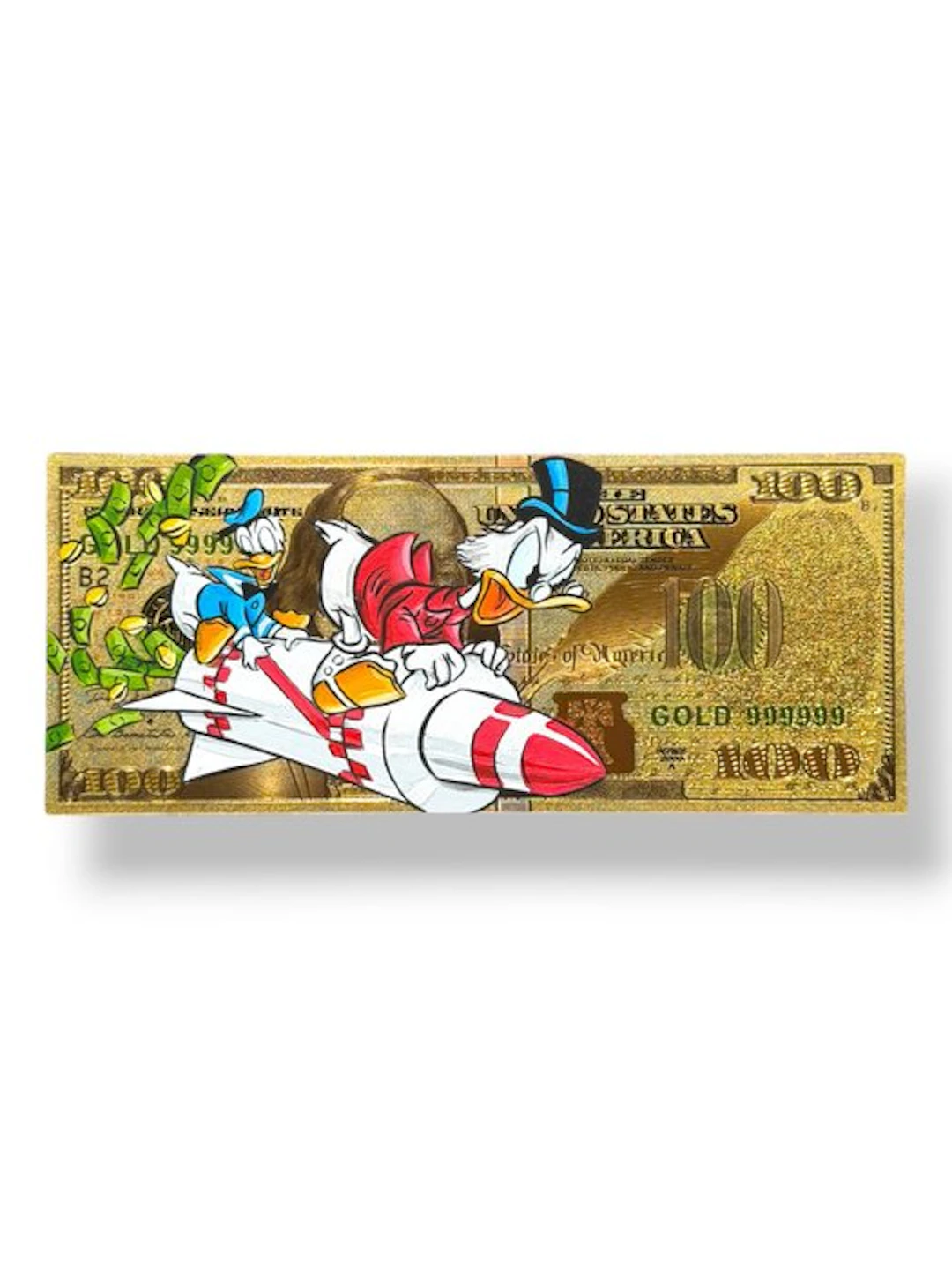 Alan Stefanov (1999) - "Race to Riches" 100$ golden bill - NO Reserve