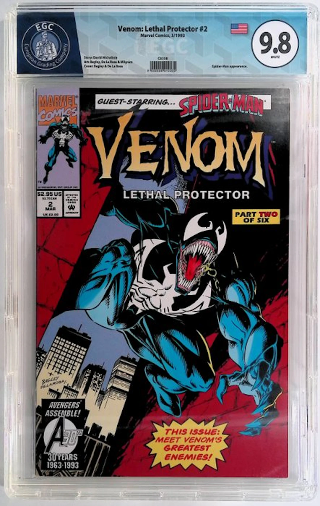Venom: Lethal Protector #2 - EGC 9.8 - 1 Graded comic - First edition - 1993