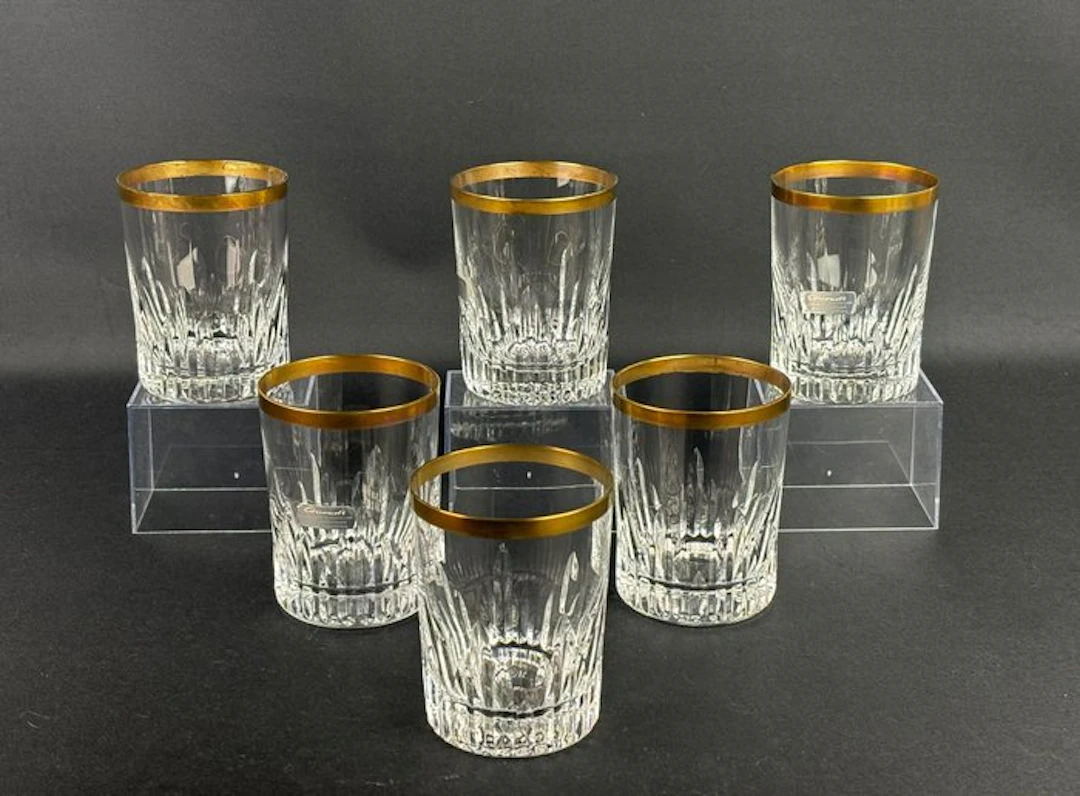 Driburg Kristall - Drinking set (6) - Crystal - Whiskey / Water Glasses