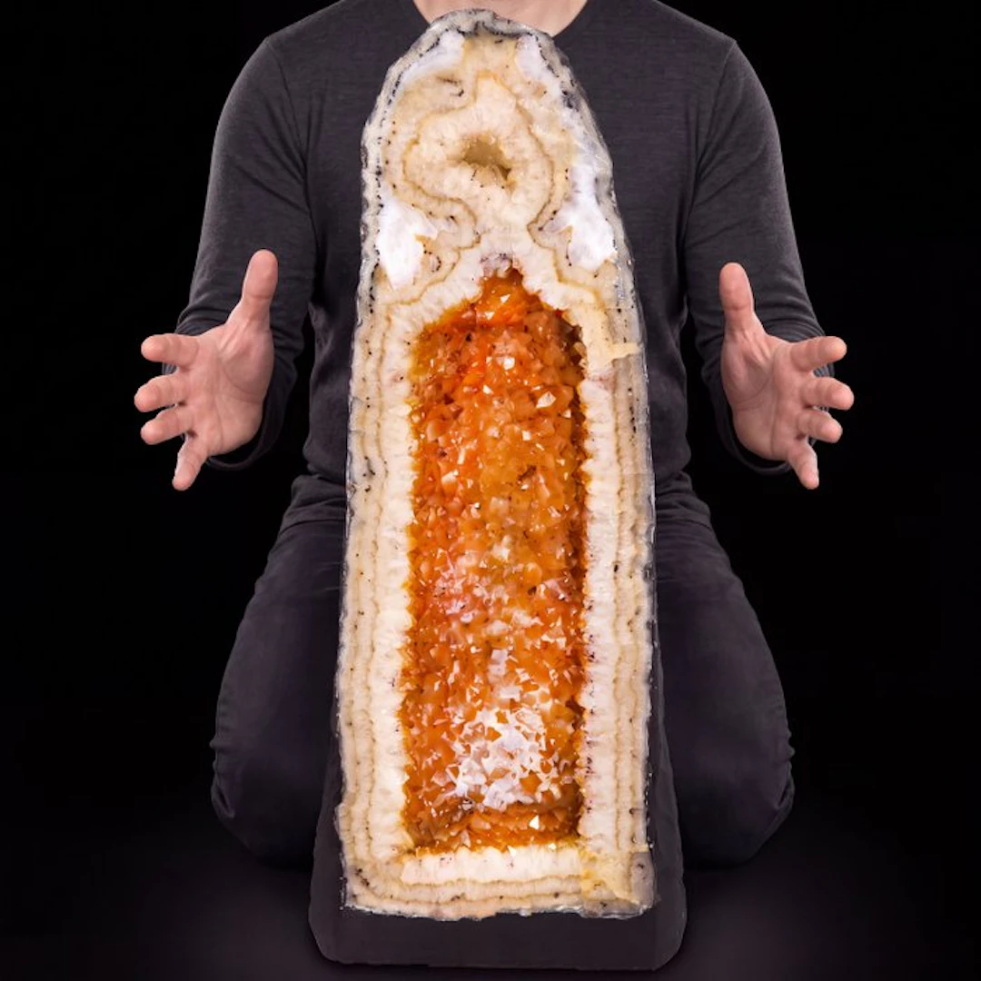 Citrine - Geode - 48x18x19 cm- 14.3 kg