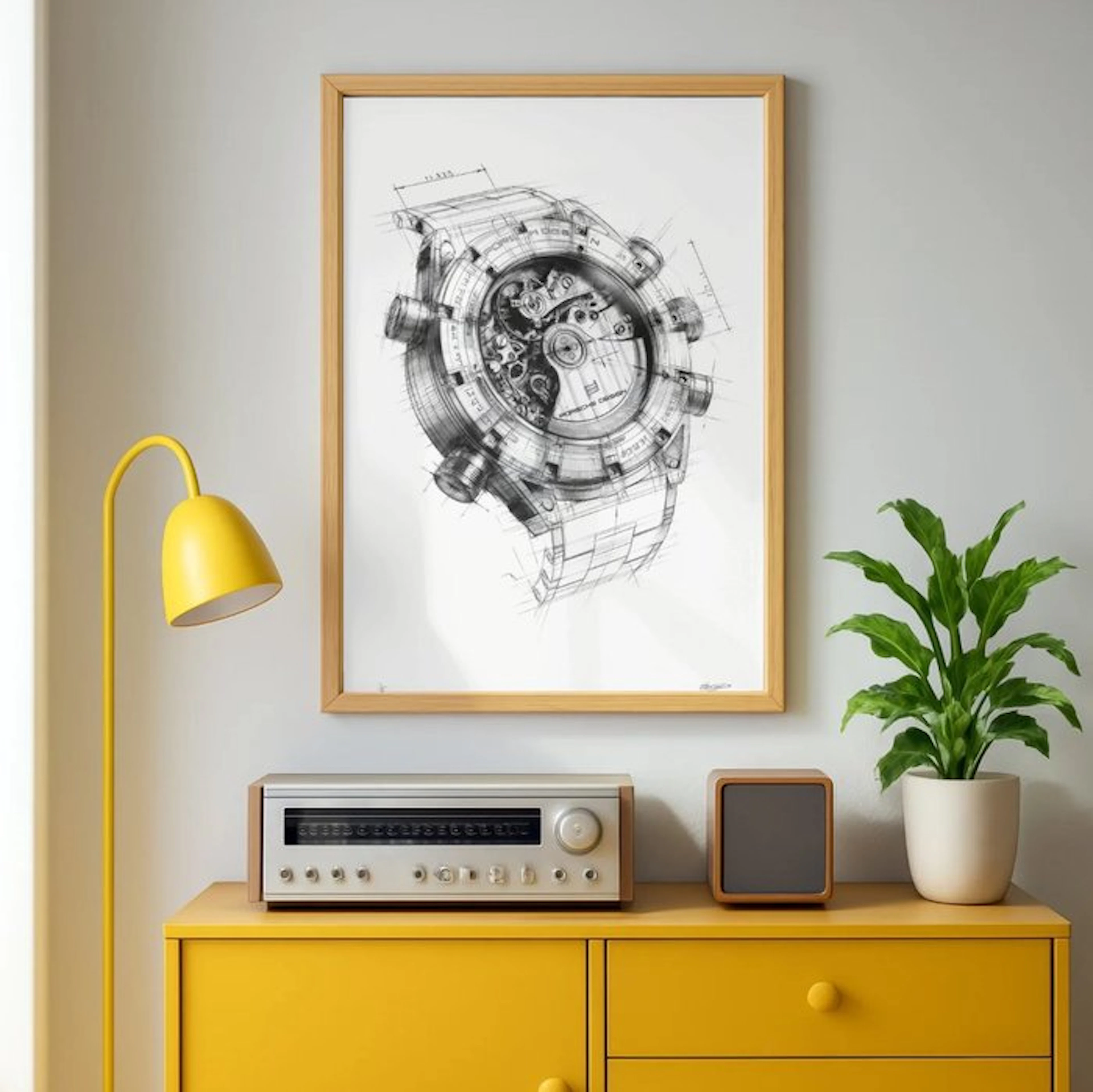 EGO - Porsche Horology – The Art Of Precision – 1/5 Signée COA – 40 × 60 cm