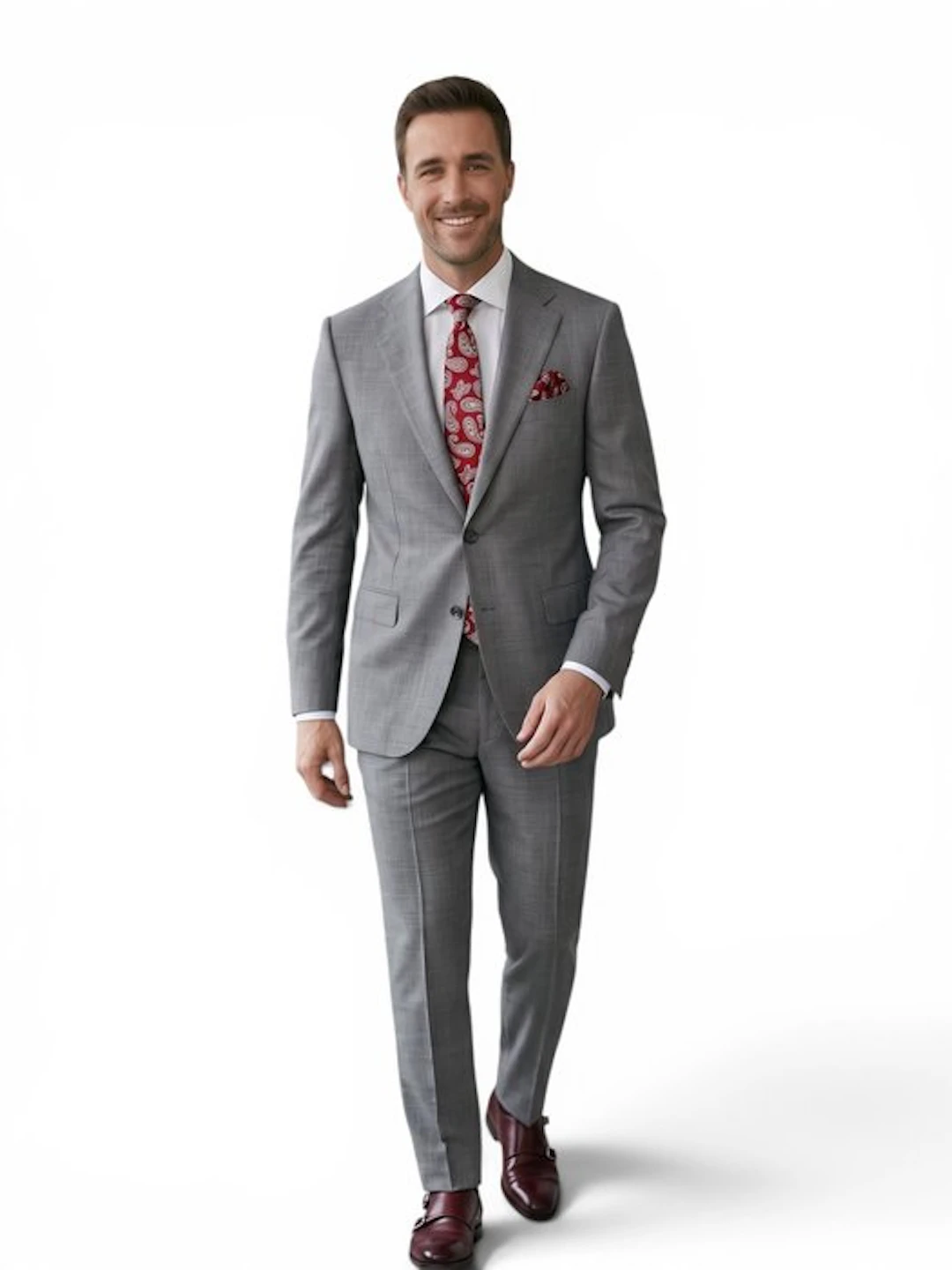 Corneliani-Size 52-17.25Micron Super 130S Wool - Suit - New with tags