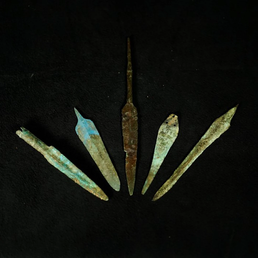 Near Eastern Bronze Set of 5 spearheads