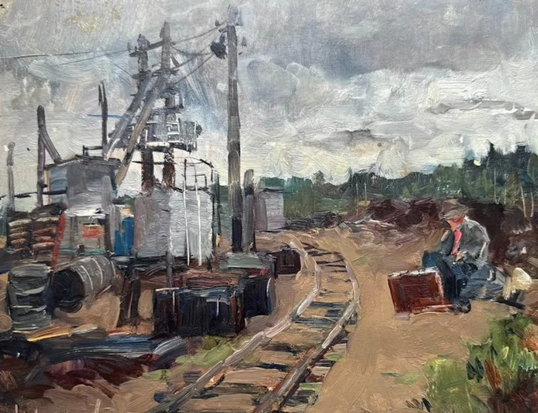 Ivan Lavsky (1919-1977), Attributed to - Railway