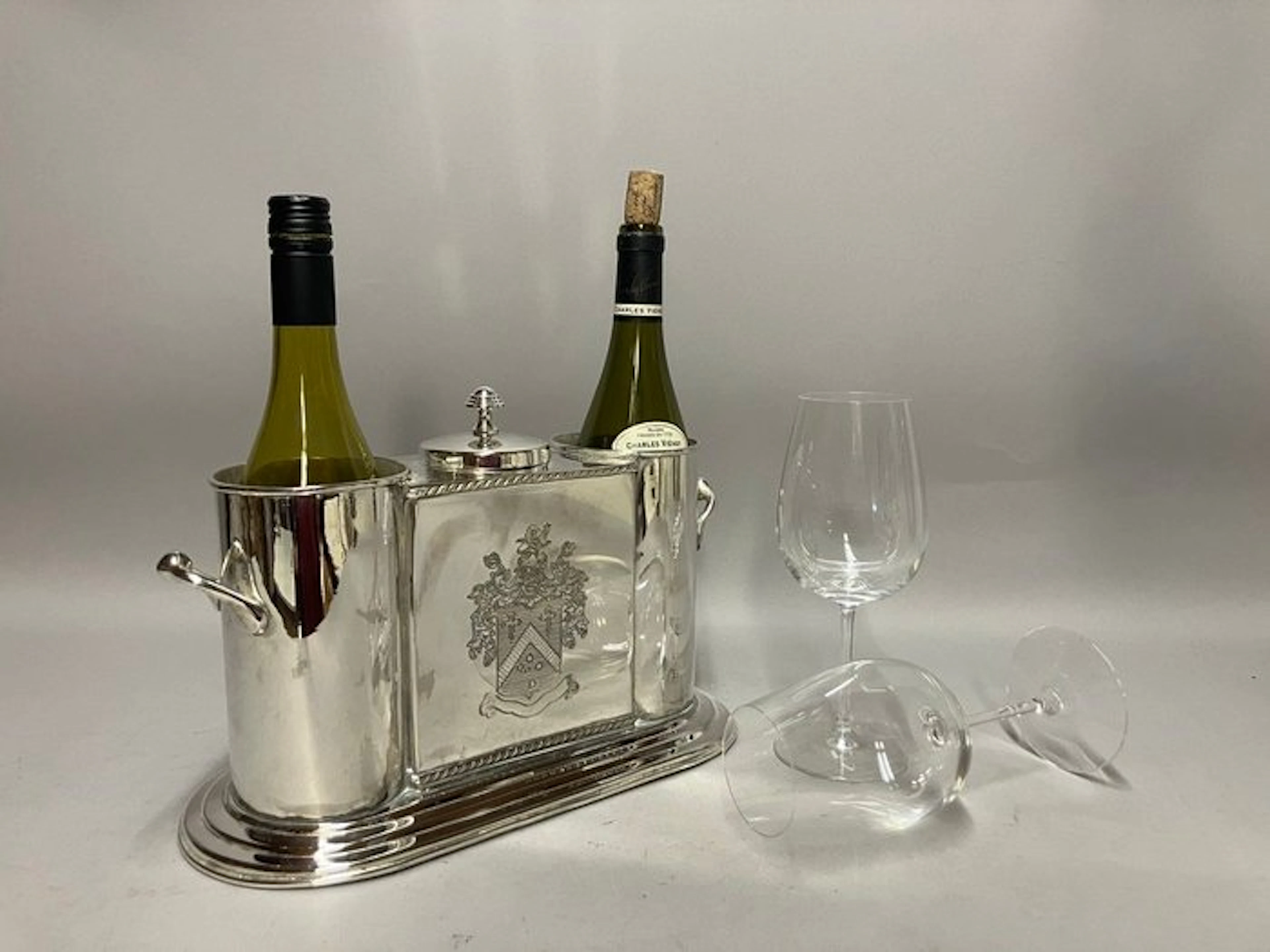 Wine cooler - Wine Cooler for two bottles with...