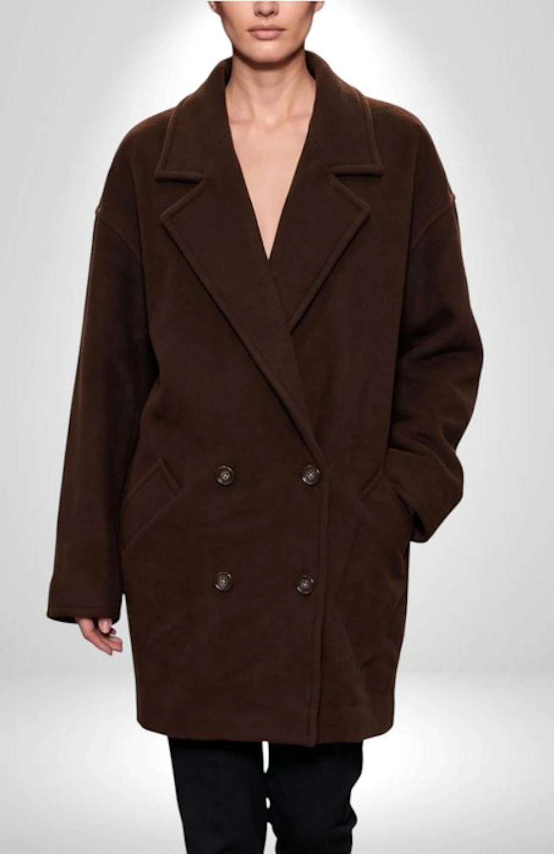 MARELLA Glamour Trench Coat Chic Exclusive Winter Wool...