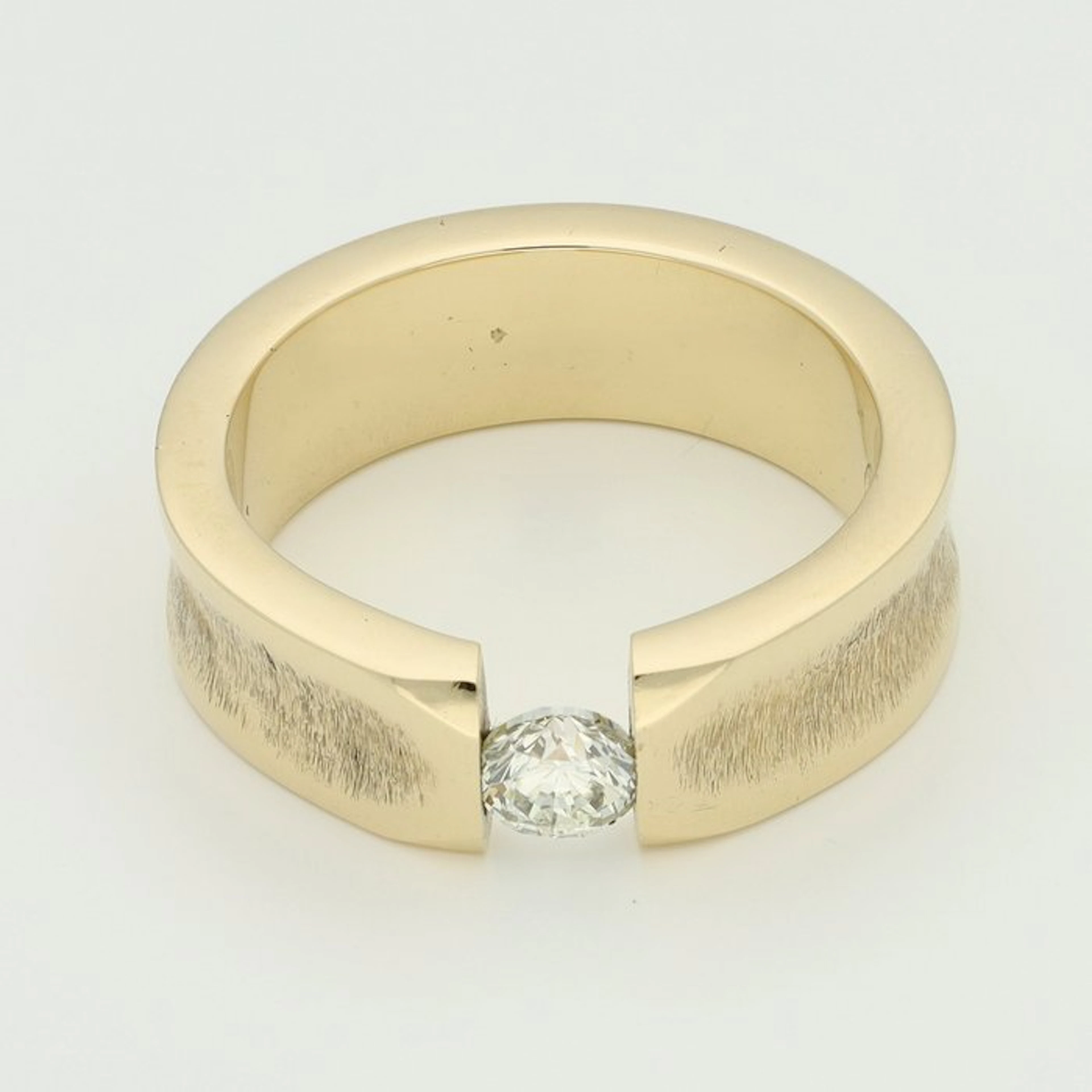 Ring - 14 kt. Yellow gold Diamond (Natural)