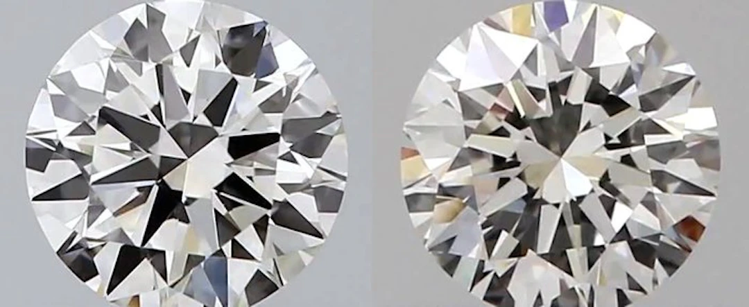 2 pcs Diamond (Natural) - 0.80 ct - Round - H - VVS2...
