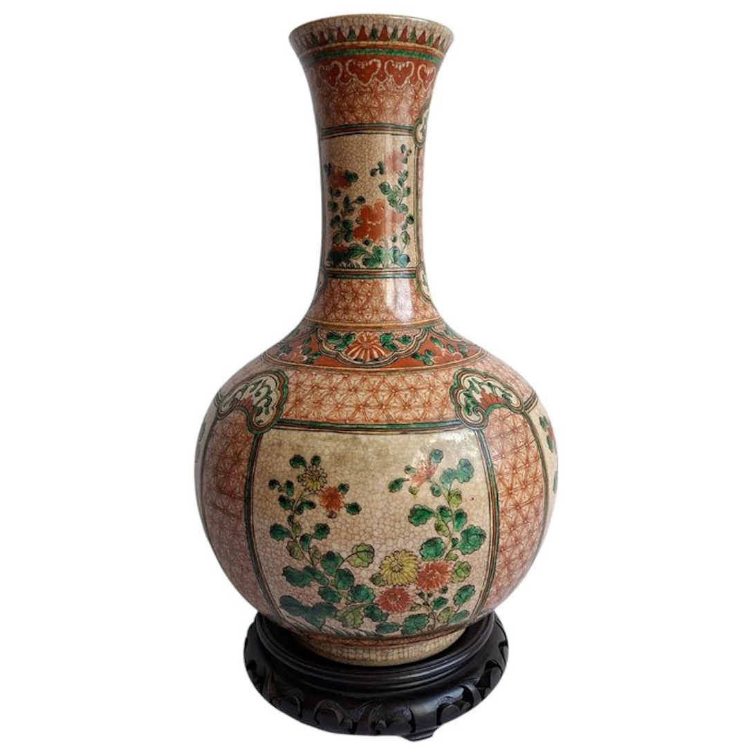 Vase - Kutani pottery - Japan - Satsuma, height 40 cm (No reserve price)