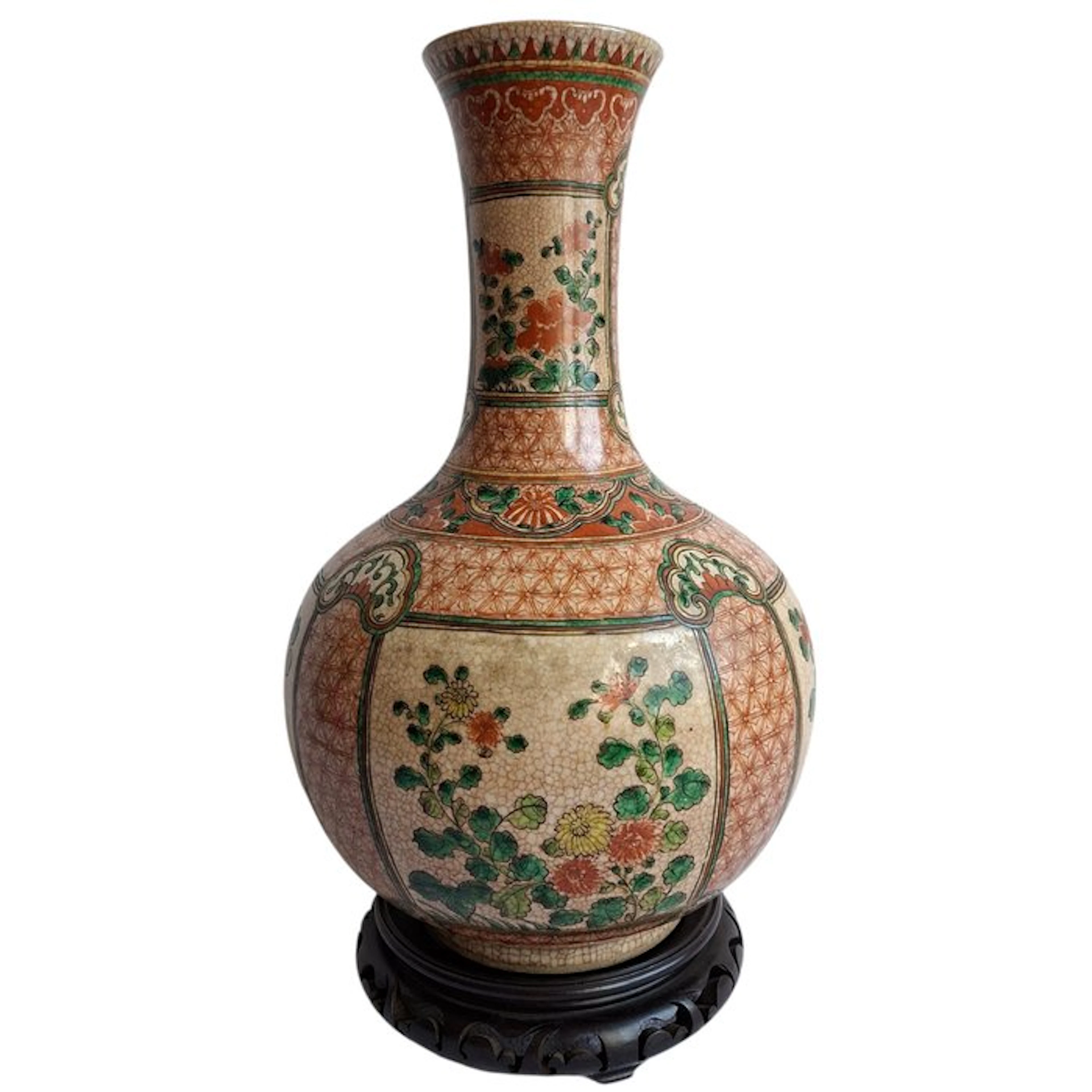 Vase - Kutani pottery - Japan - Satsuma, height 40 cm (No reserve price)