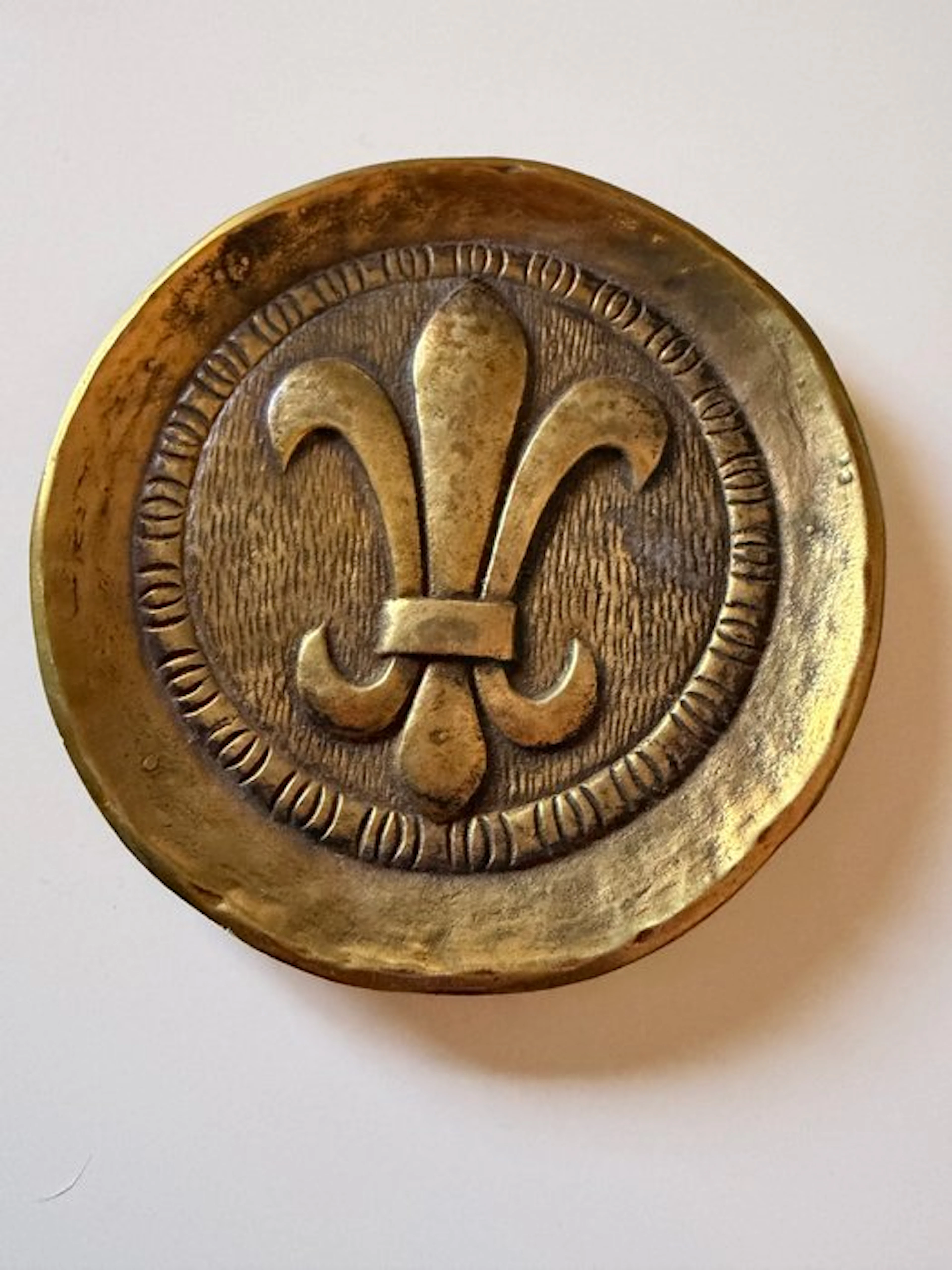 Vide poche - Authentic solid bronze catchall dish. - France
