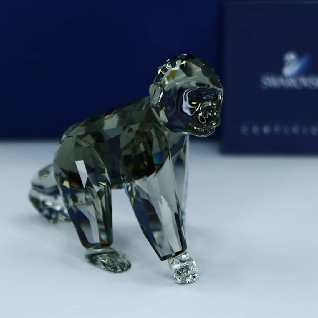 Figure - Swarovski - Gorillajong (Boxed + certificate) - Crystal