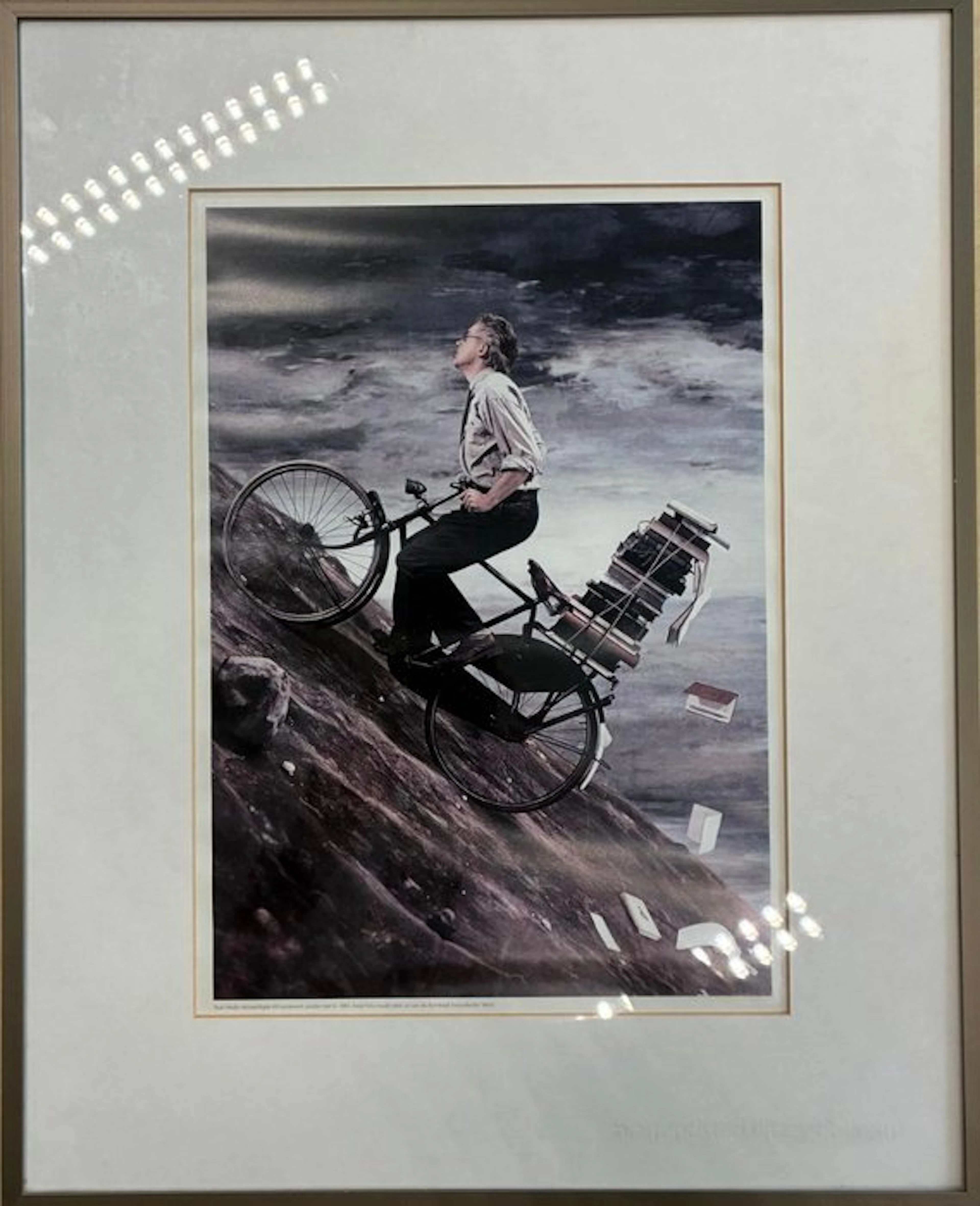 Teun Hocks (1947-2022) - Man on a bicycle