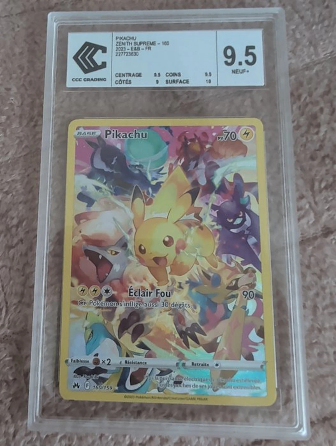 1 Graded card - Pikachu - CCC 9.5